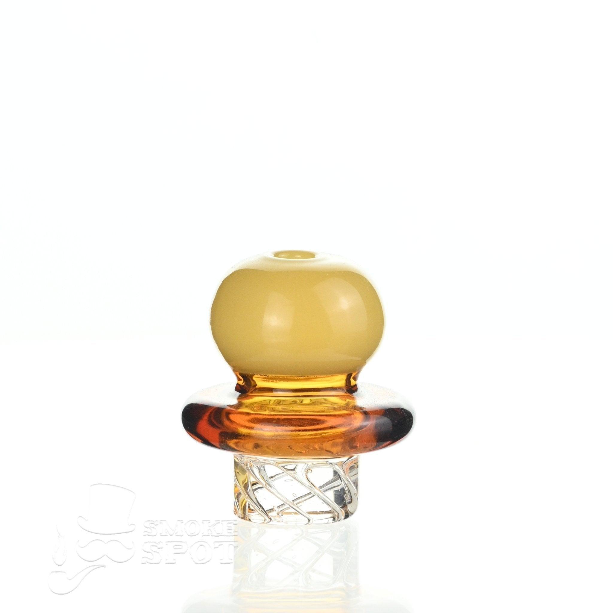 Close-up of AFM Ball Spinner Cap Light Green highlighting glass quality