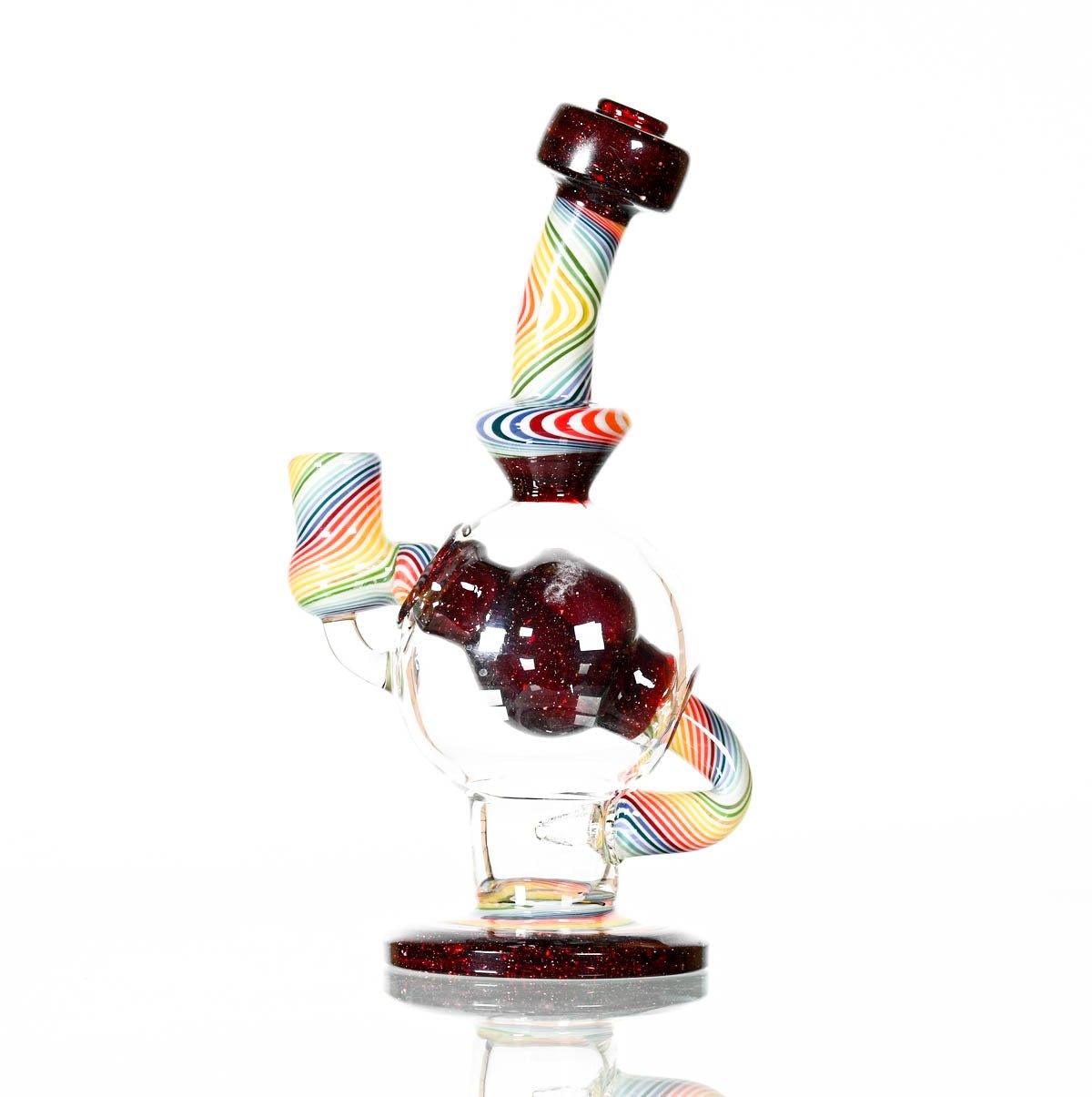 AUGY BALL BURGANDY WORKED