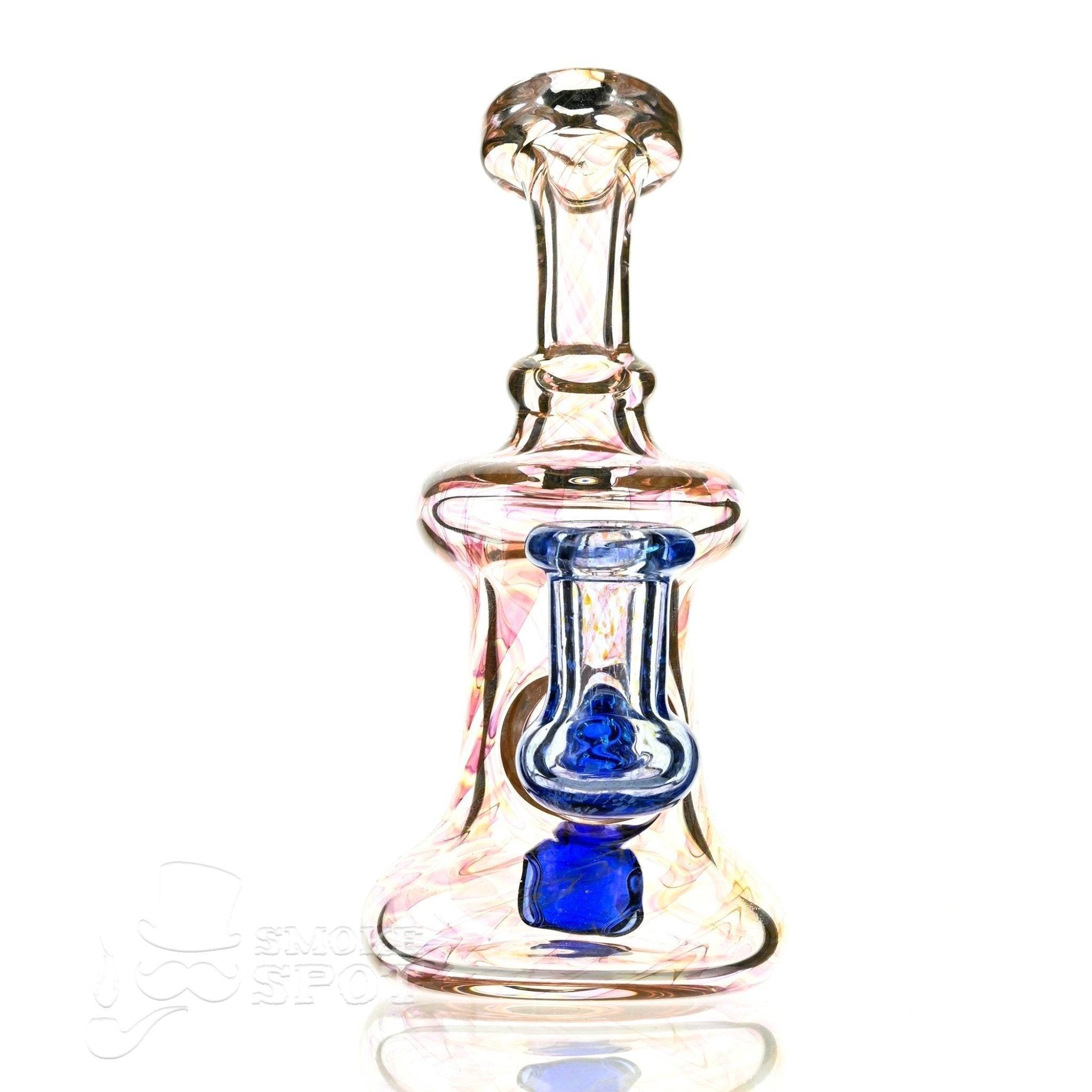 2 kind rig Gold Fumed & blue - Smoke Spot Smoke Shop