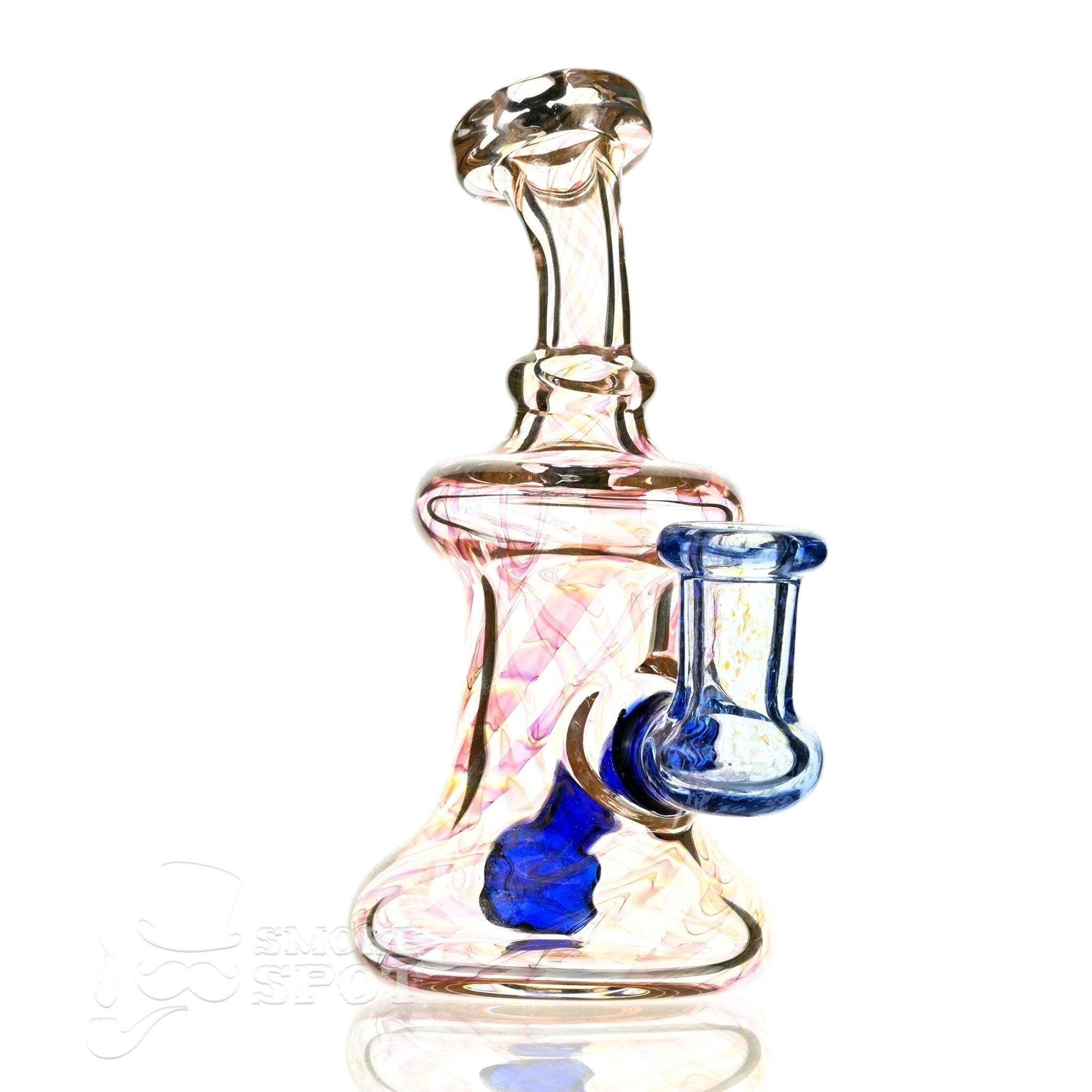 2 kind rig Gold Fumed & blue - Smoke Spot Smoke Shop