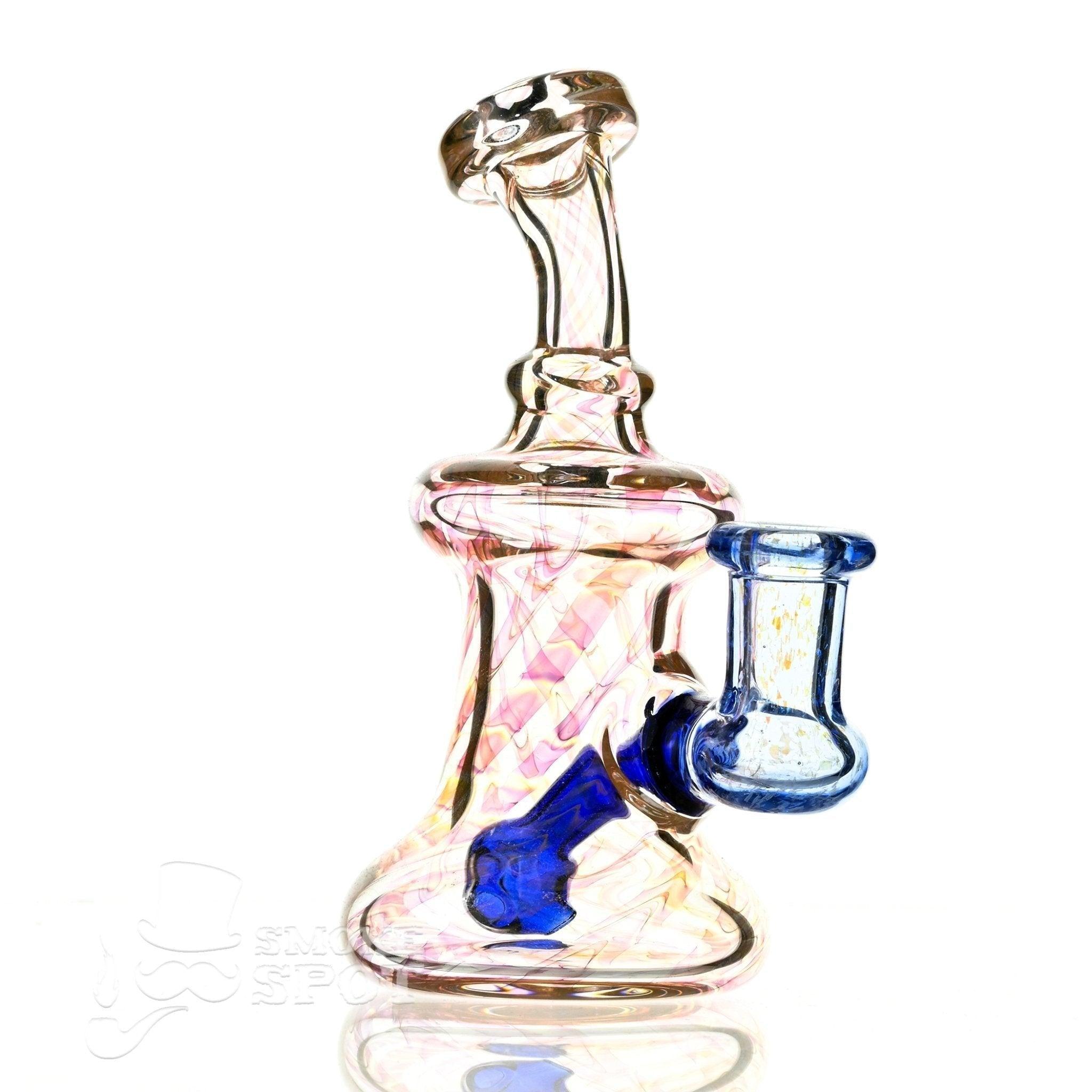 2 kind rig Gold Fumed & blue - Smoke Spot Smoke Shop
