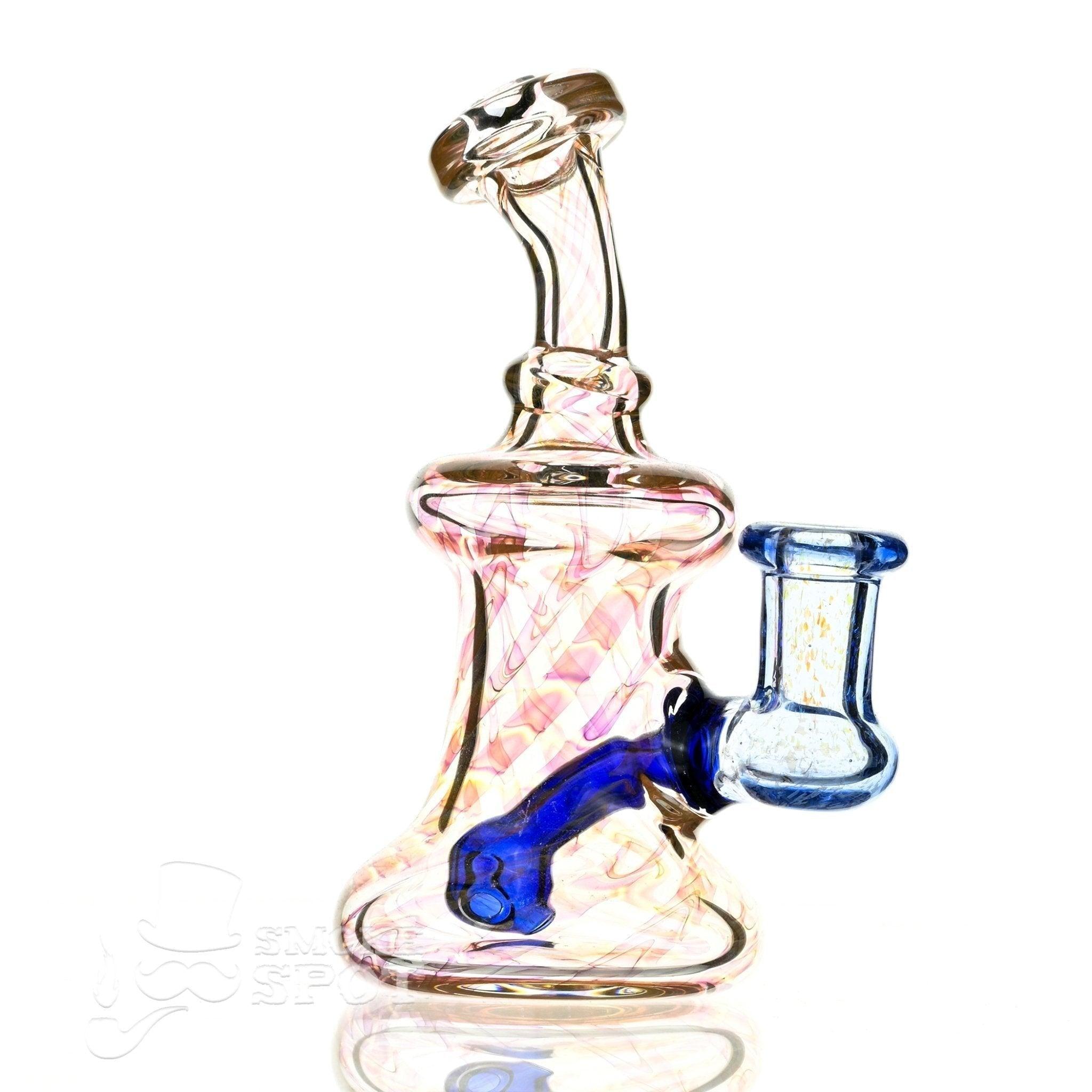 2 kind rig Gold Fumed & blue - Smoke Spot Smoke Shop