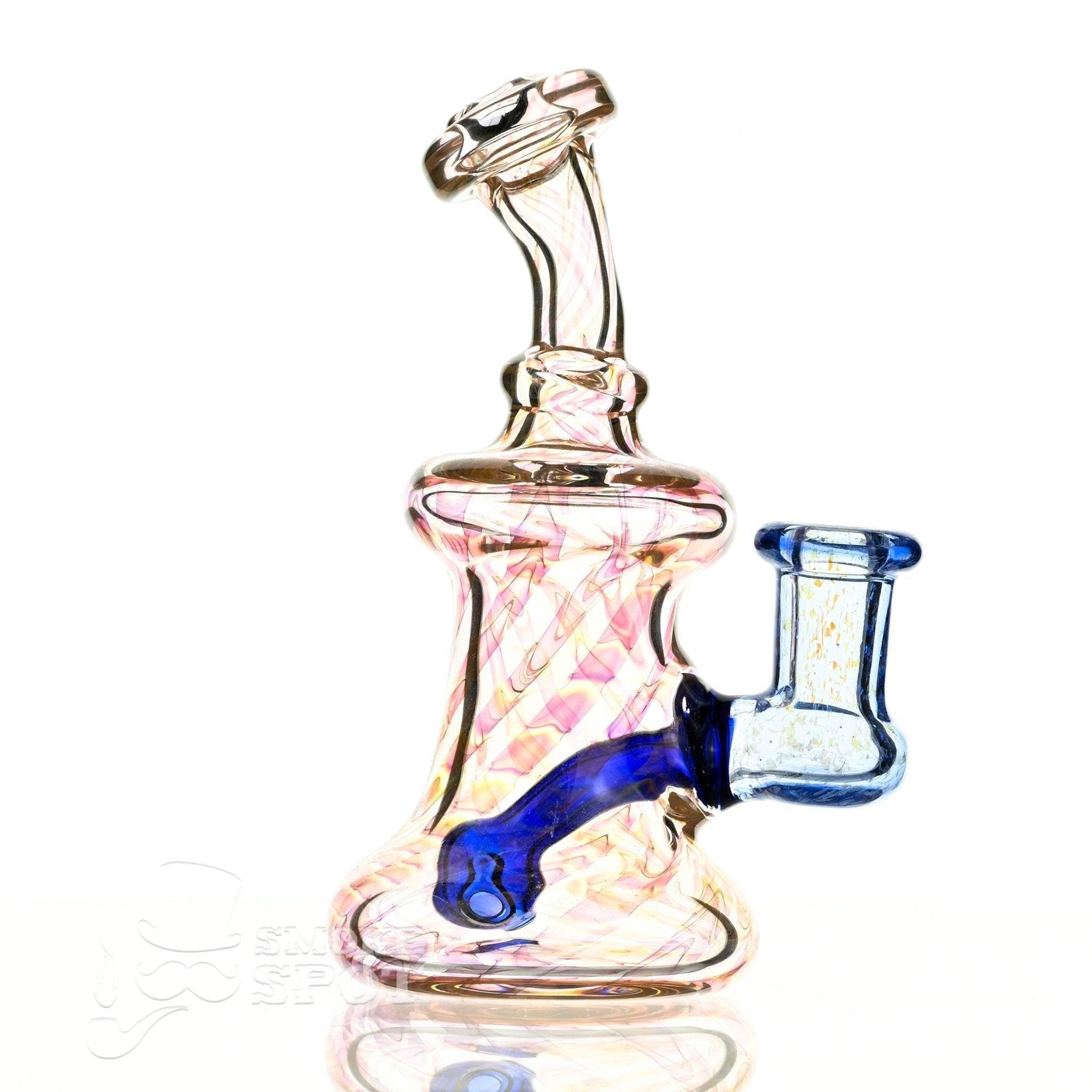 2 kind rig Gold Fumed & blue - Smoke Spot Smoke Shop