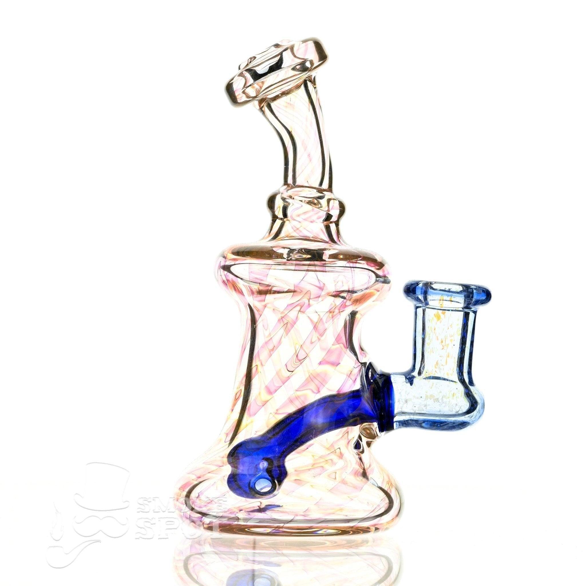 2 kind rig Gold Fumed & blue - Smoke Spot Smoke Shop