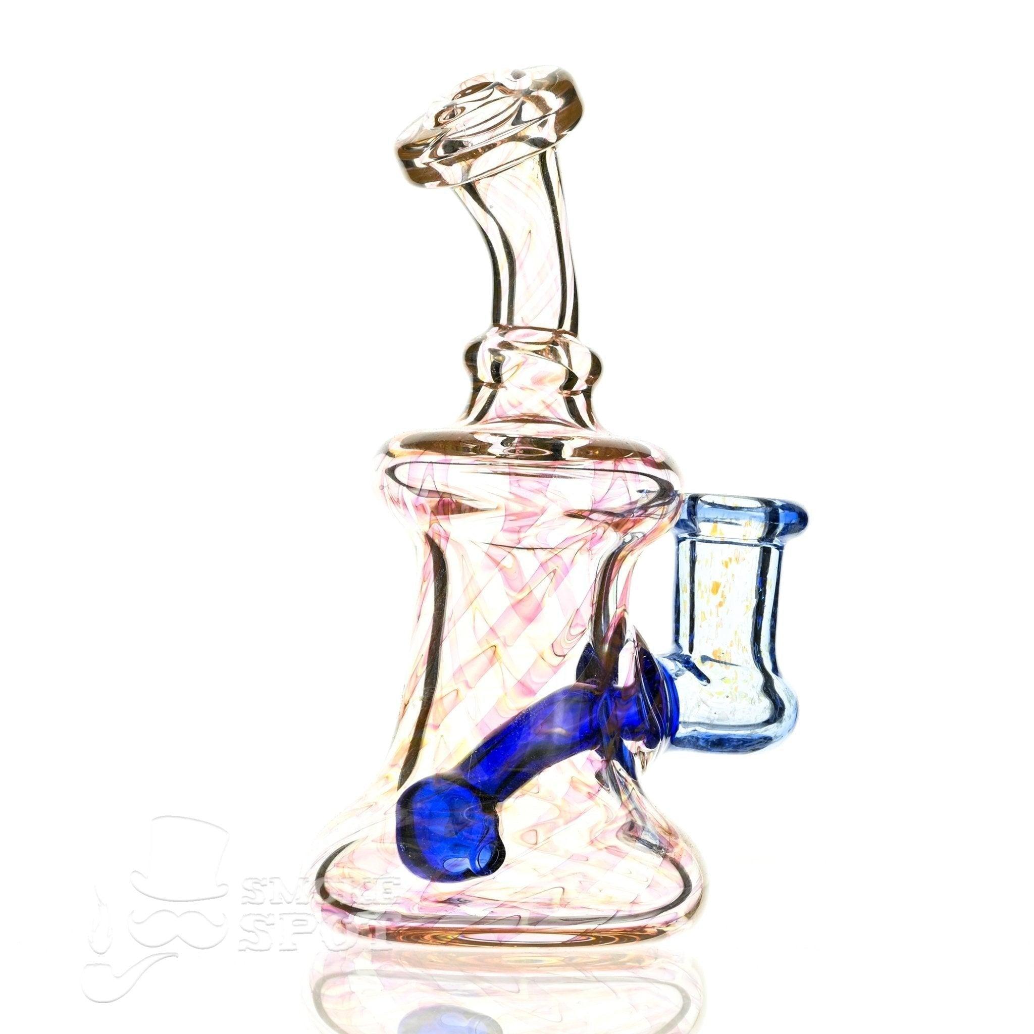 2 kind rig Gold Fumed & blue - Smoke Spot Smoke Shop
