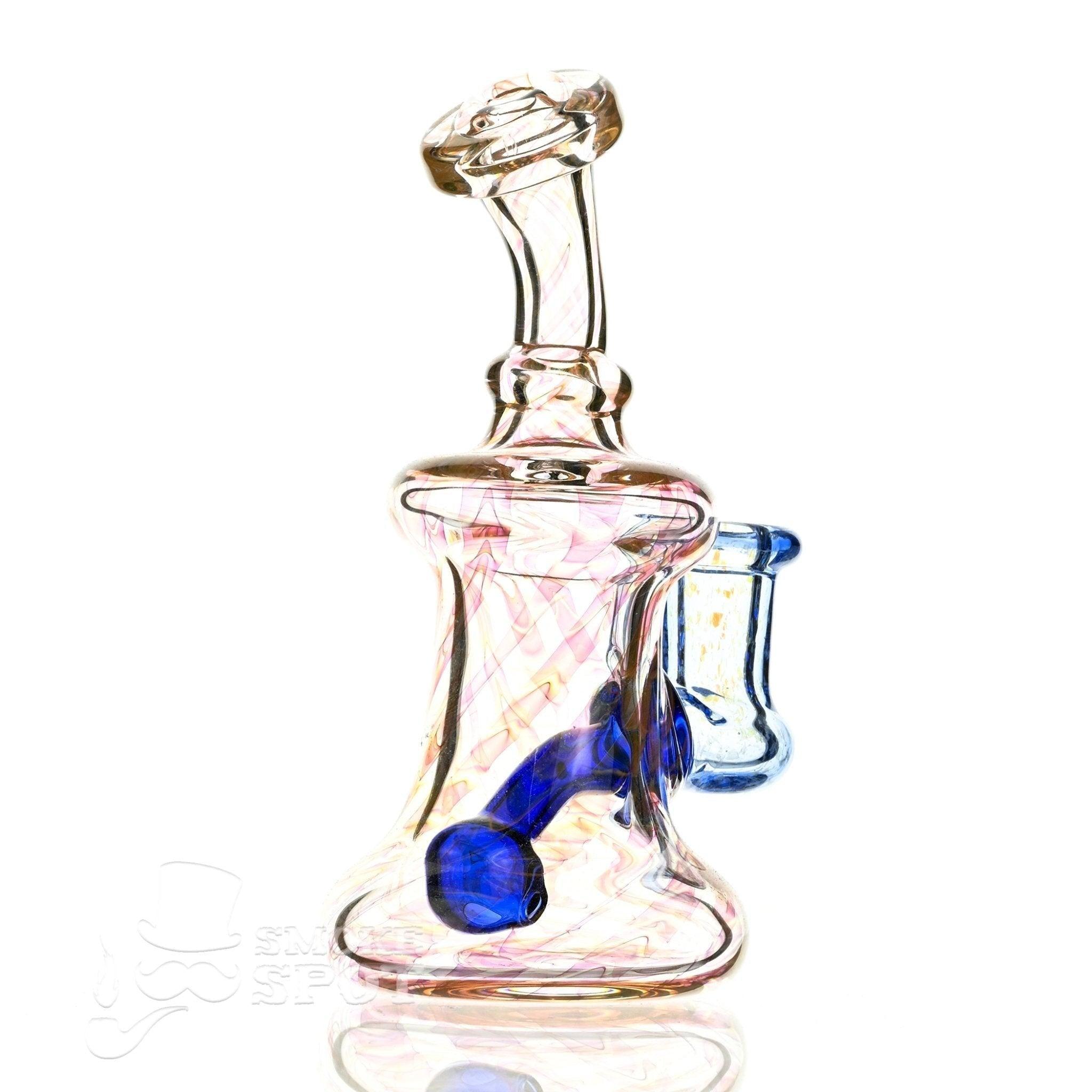 2 kind rig Gold Fumed & blue - Smoke Spot Smoke Shop