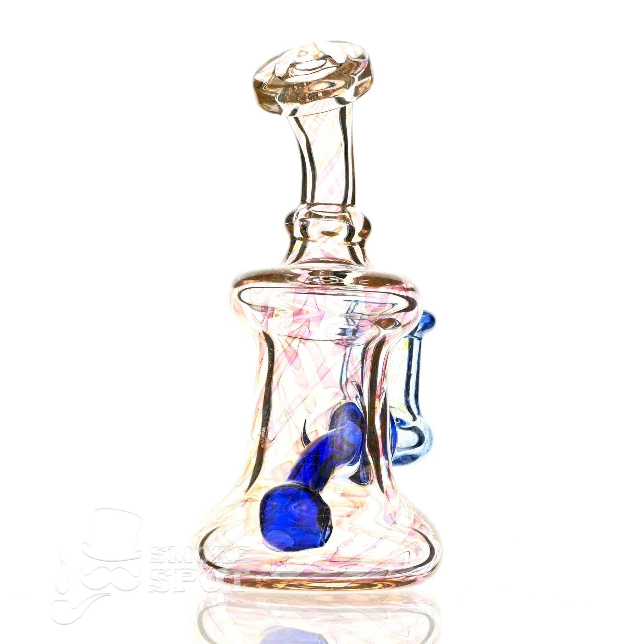 2 kind rig Gold Fumed & blue - Smoke Spot Smoke Shop