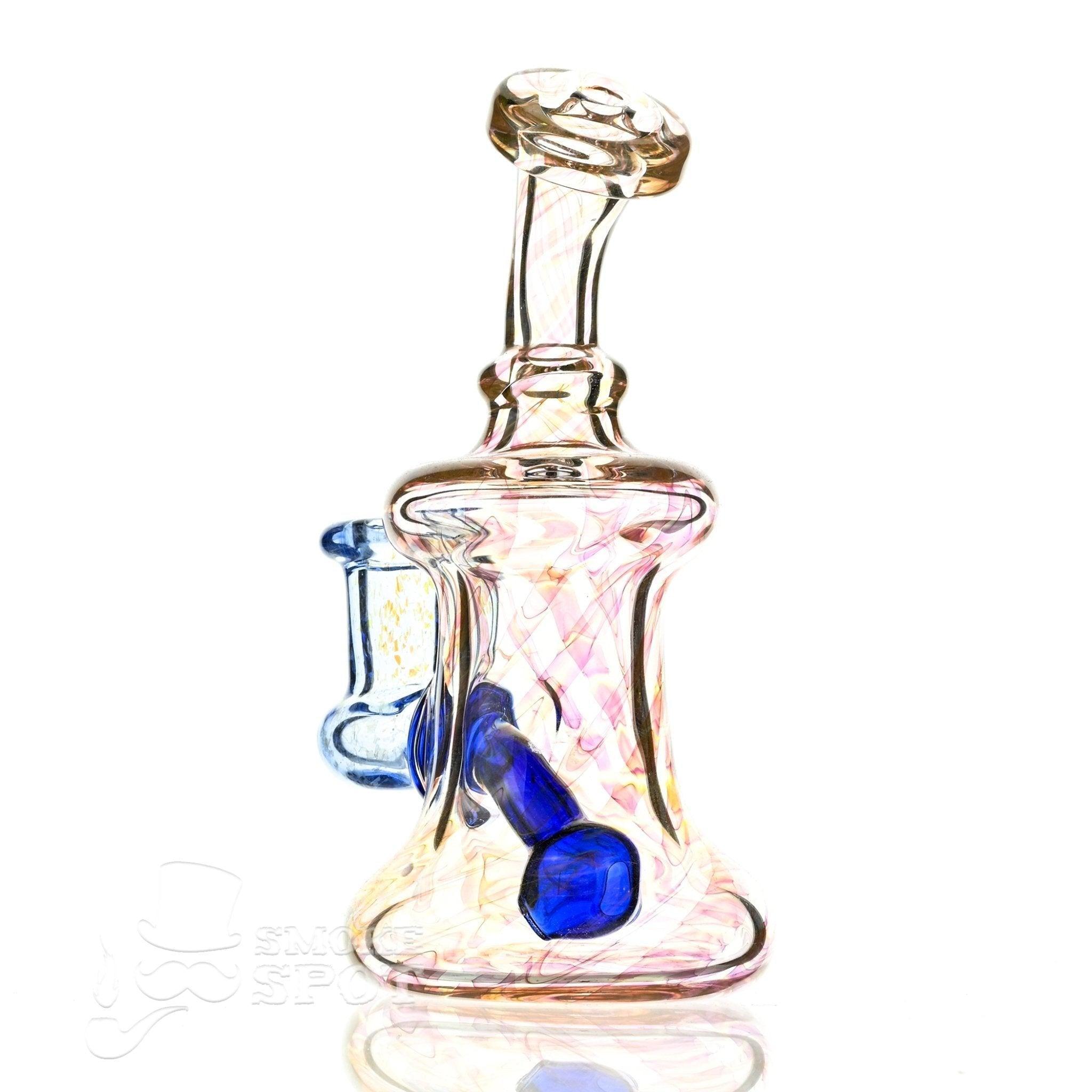Smoky Mountain Glass Waterpipe 2 kind rig Gold Fumed & blue