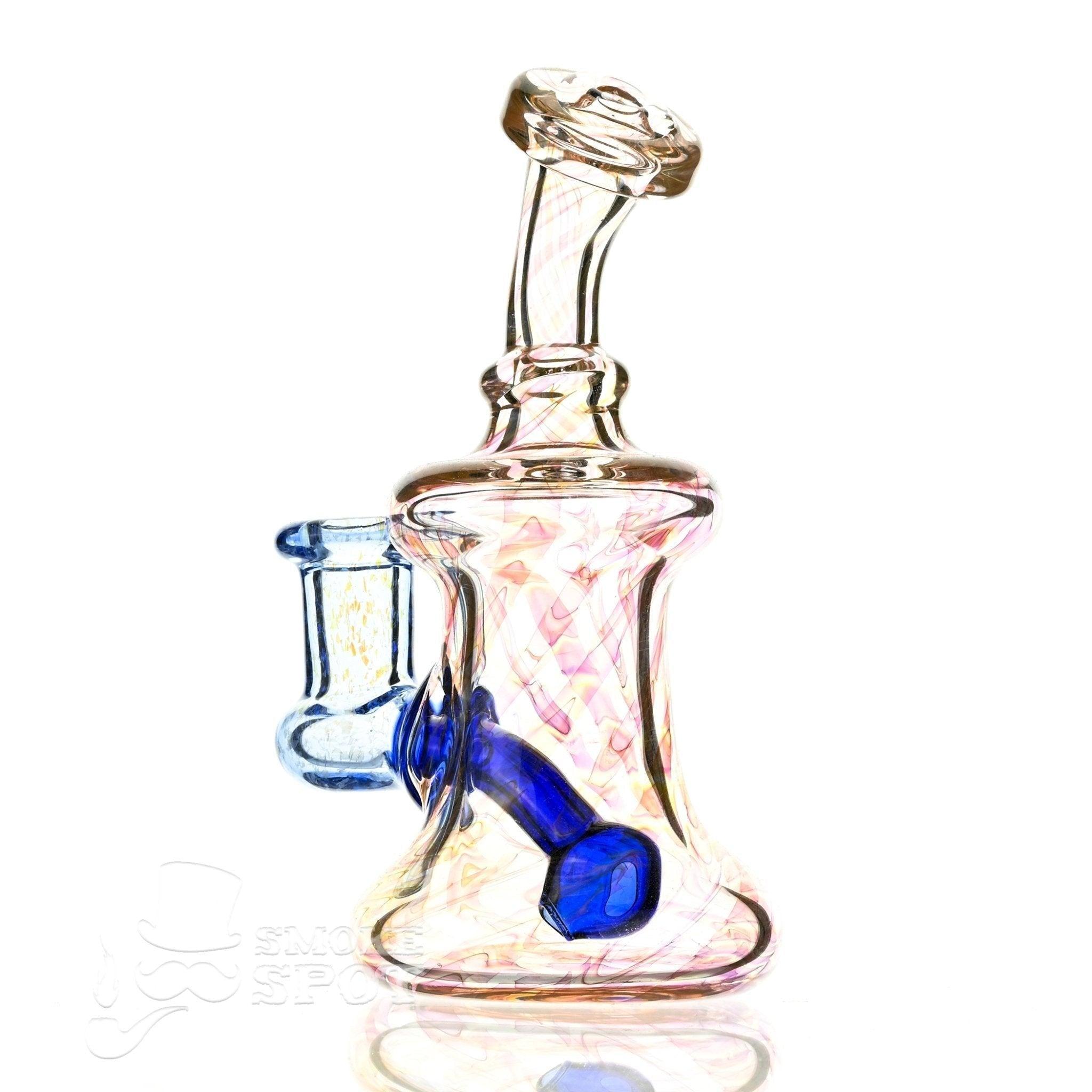 2 kind rig Gold Fumed & blue - Smoke Spot Smoke Shop