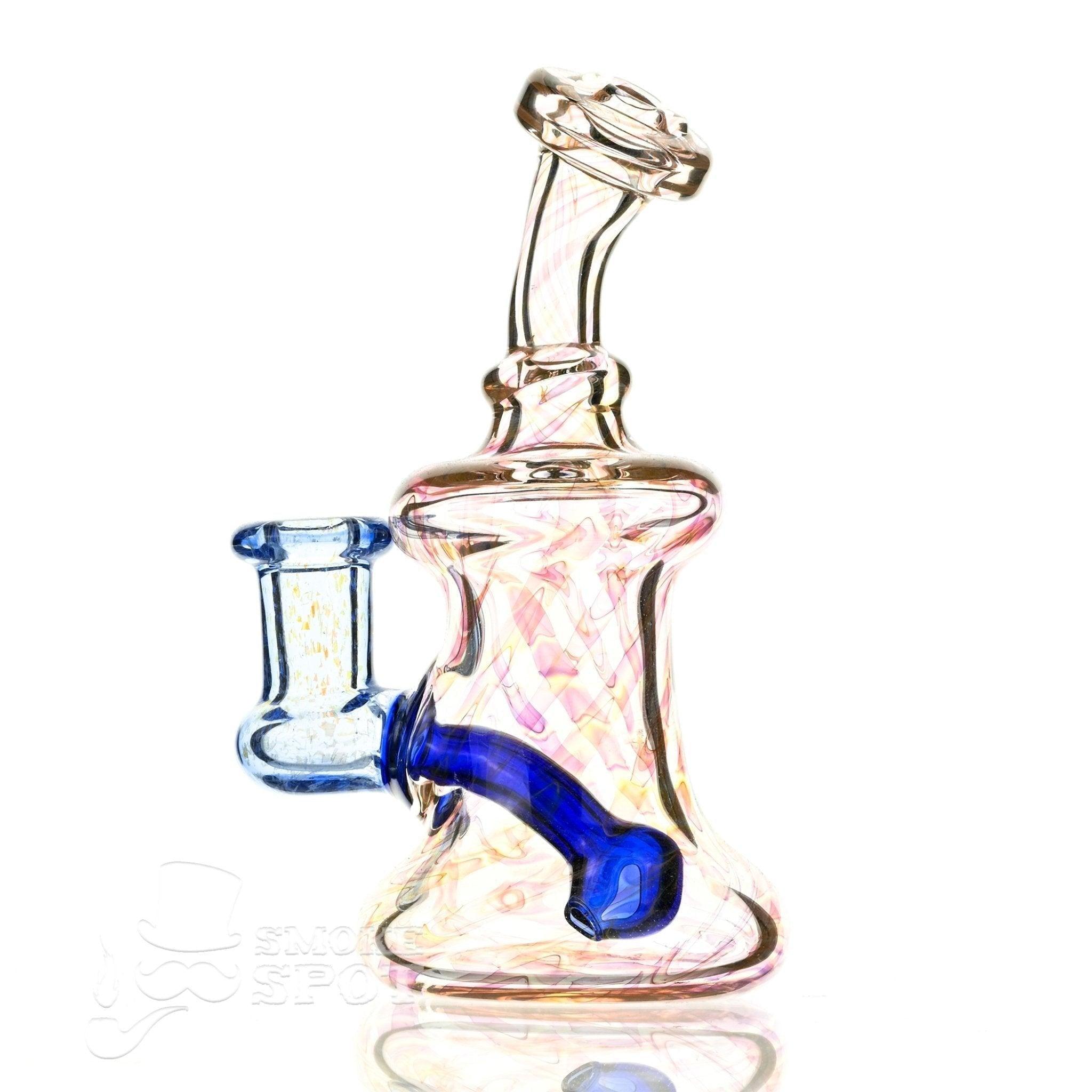 2 kind rig Gold Fumed & blue - Smoke Spot Smoke Shop