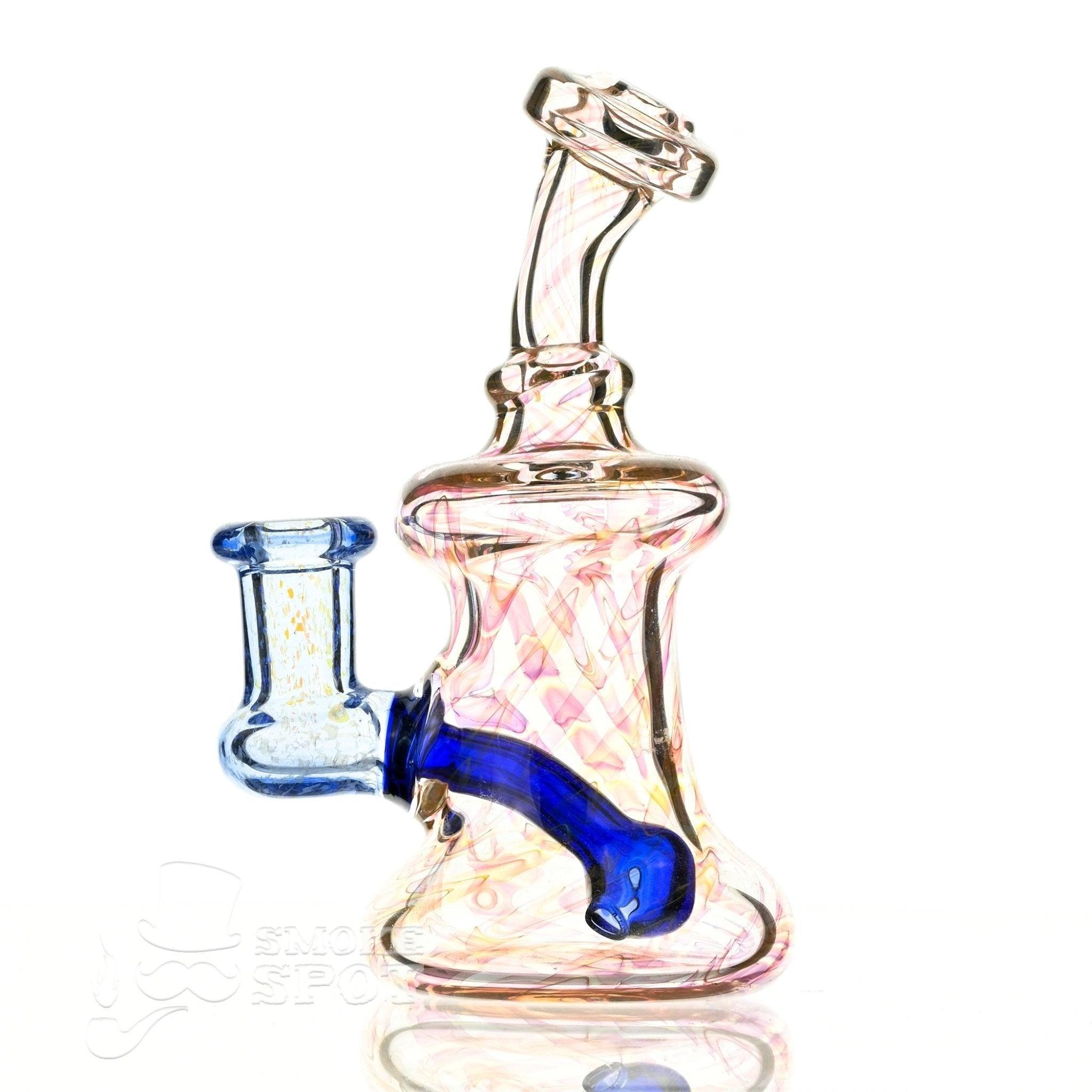 2 kind rig Gold Fumed & blue - Smoke Spot Smoke Shop
