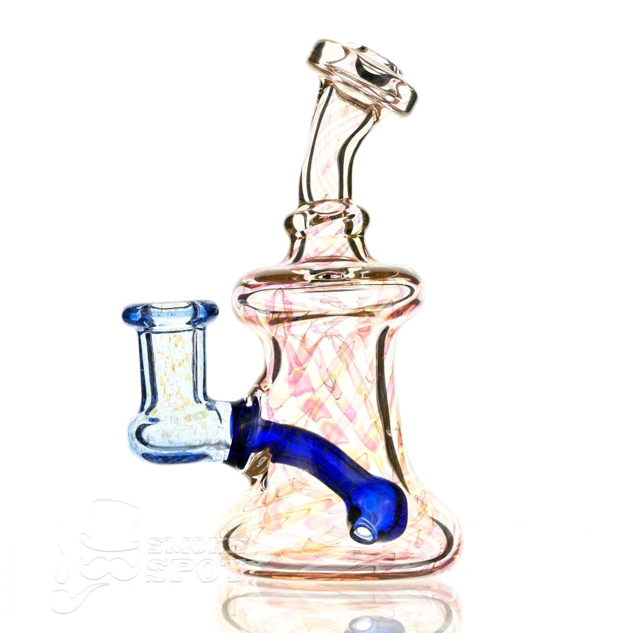 Smoky Mountain Glass Waterpipe 2 Kind Rig Gold Fumed & Blue