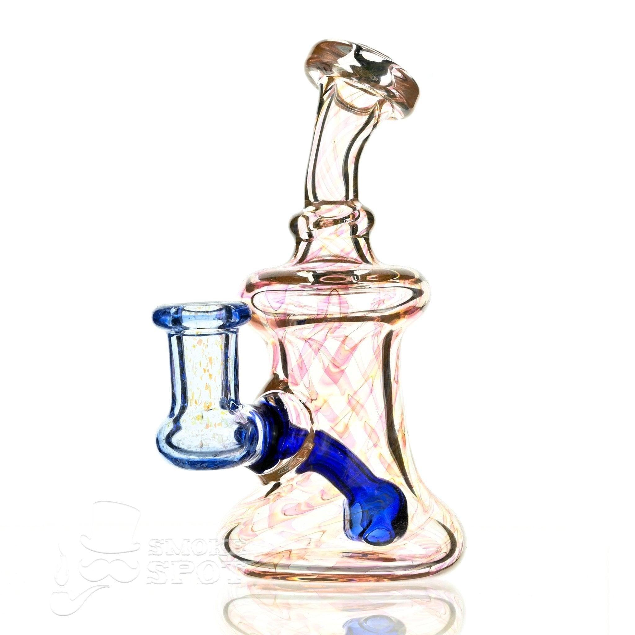 2 kind rig Gold Fumed & blue - Smoke Spot Smoke Shop