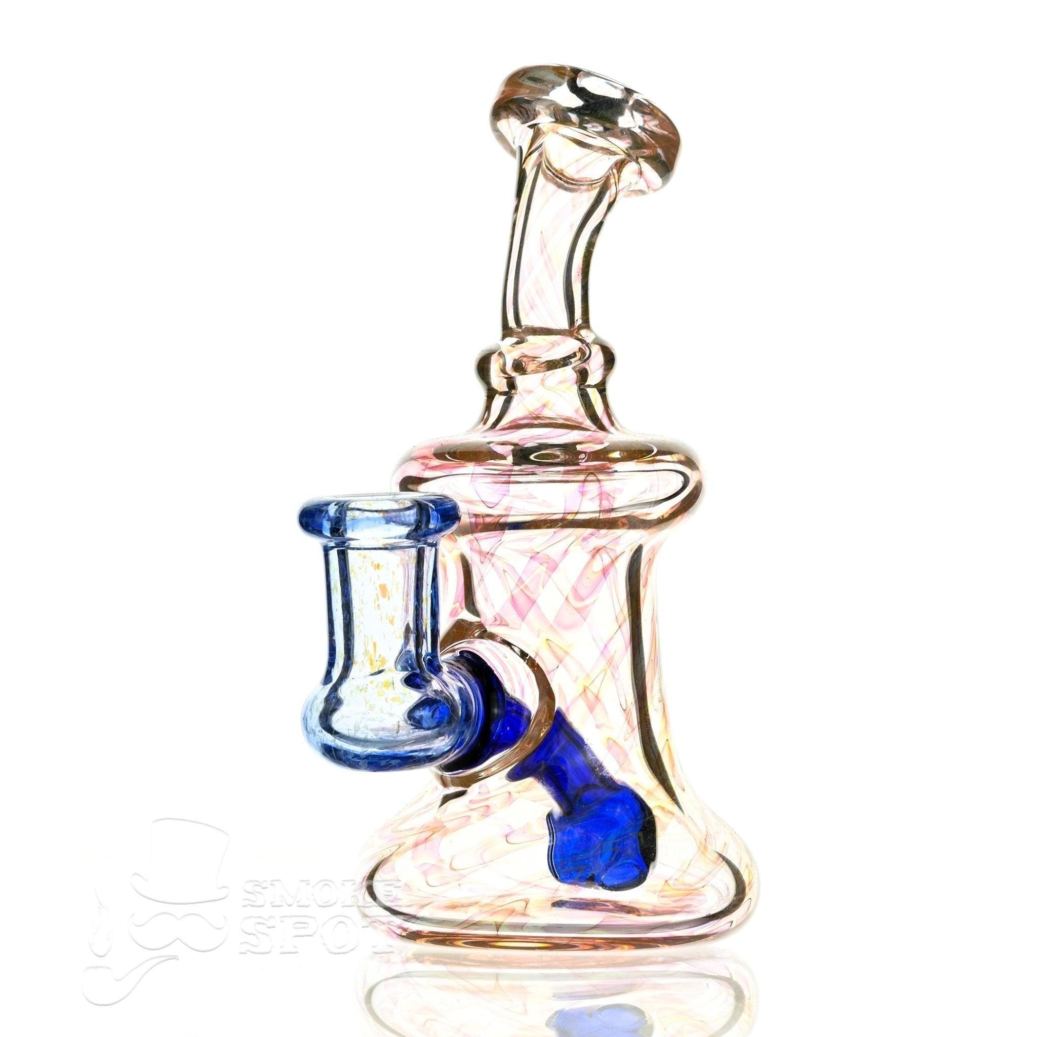 2 kind rig Gold Fumed & blue - Smoke Spot Smoke Shop