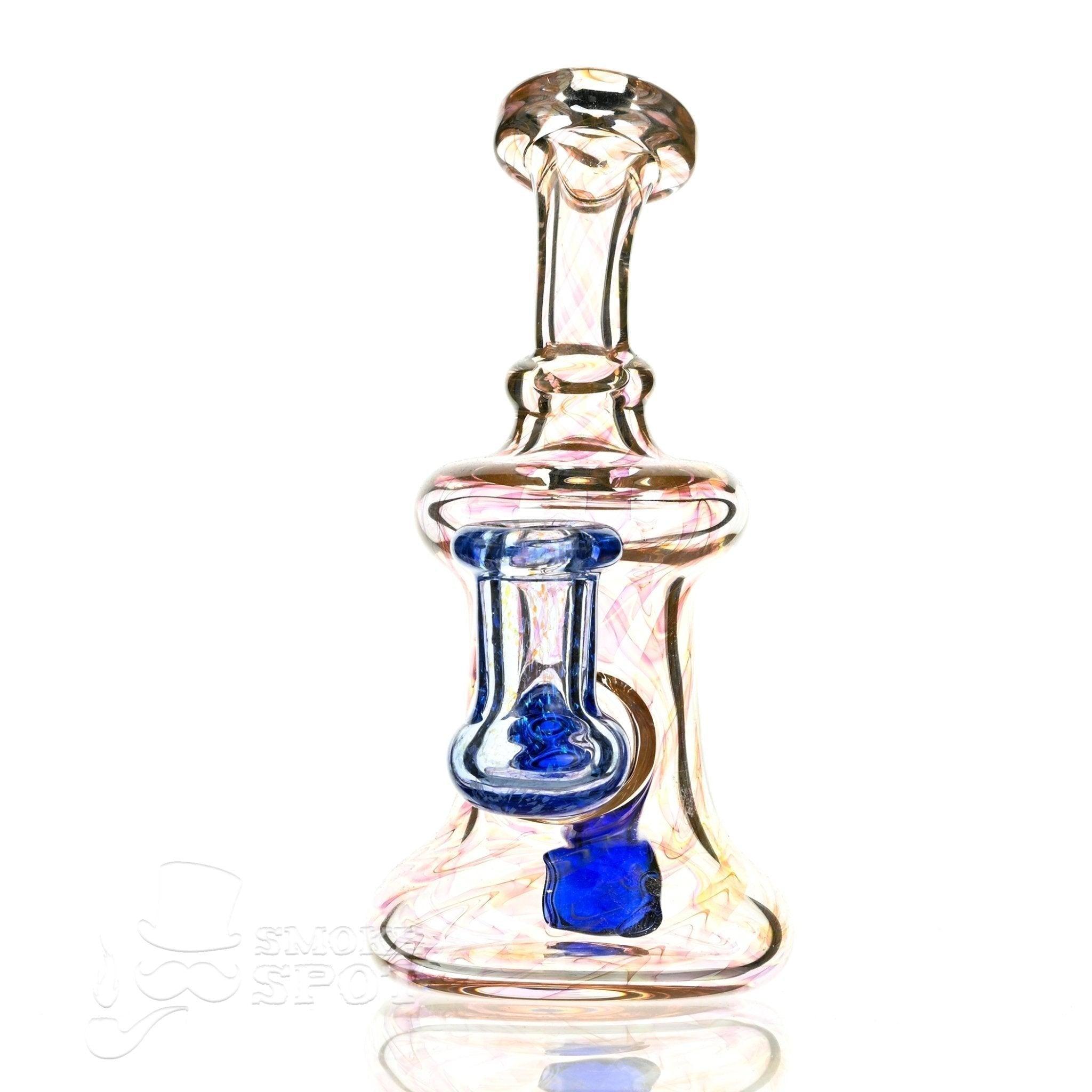 2 kind rig Gold Fumed & blue - Smoke Spot Smoke Shop
