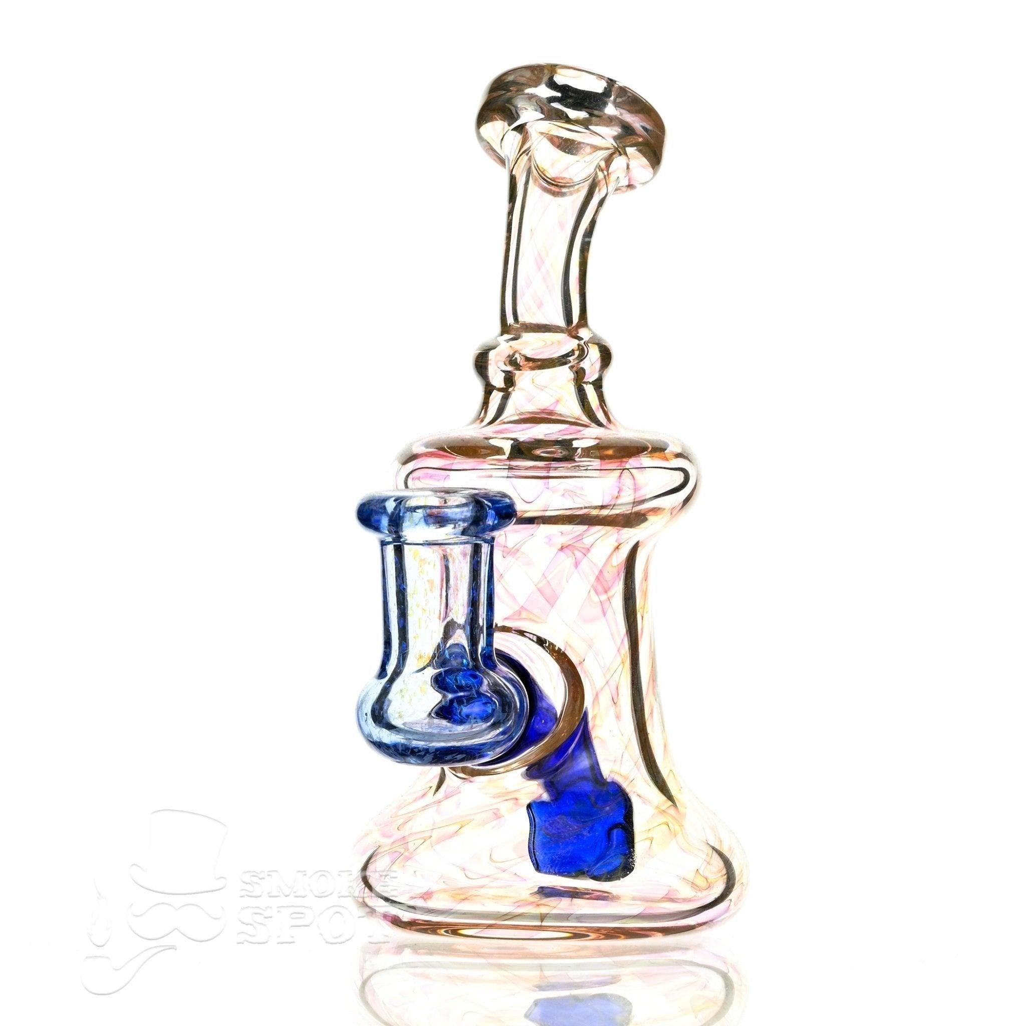 2 kind rig Gold Fumed & blue - Smoke Spot Smoke Shop