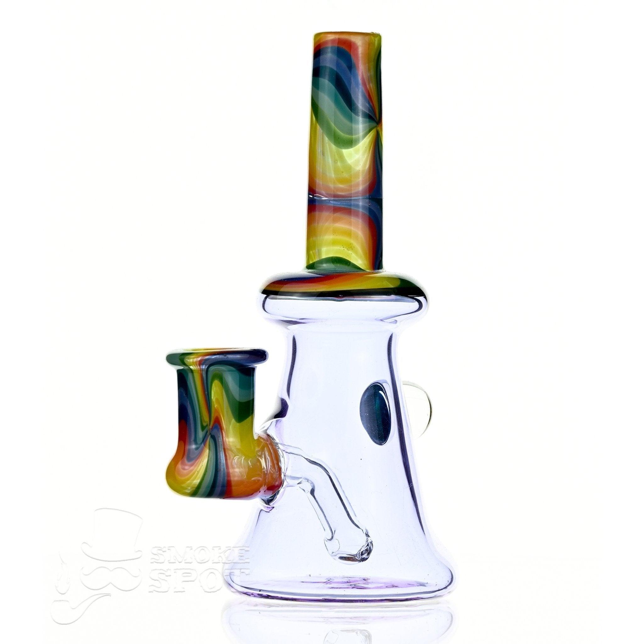 Smoky Mountain Glass Waterpipe 2 Kind Rig Rainbow Color with Opal