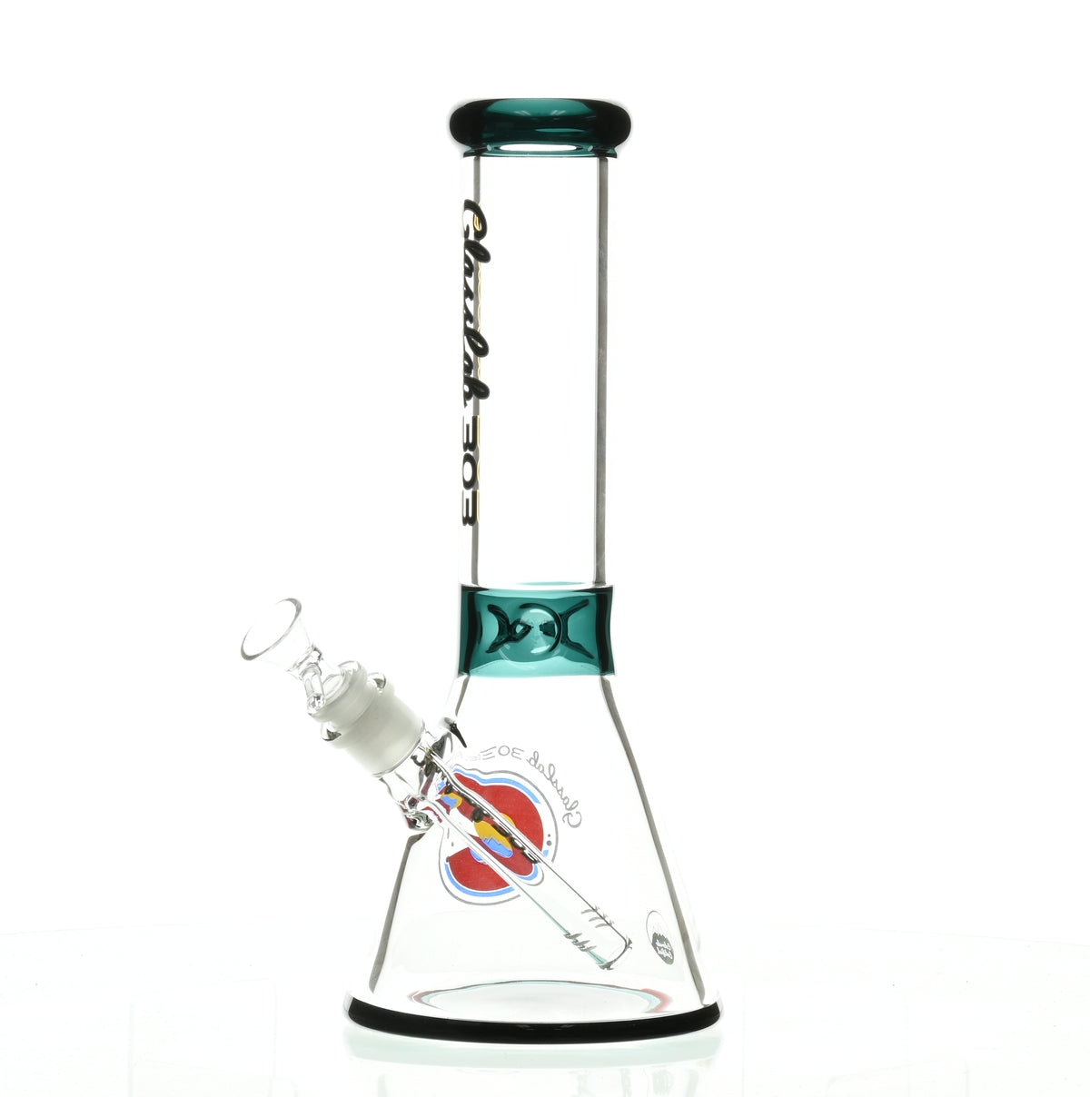 GLASSLAB 303 7MM BEAKER TEAL GREEN ACCENT