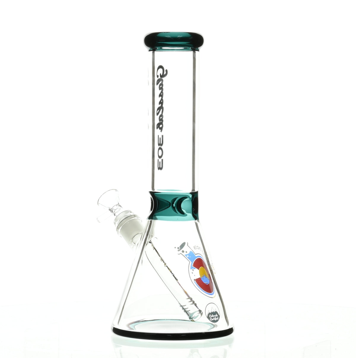 GLASSLAB 303 7MM BEAKER TEAL GREEN ACCENT