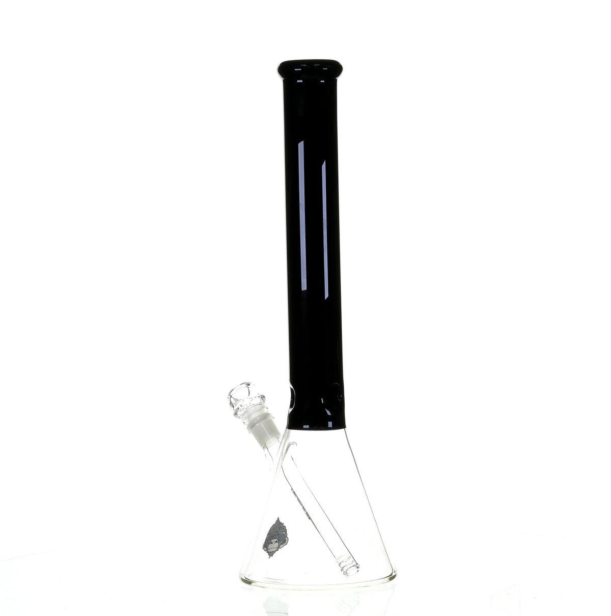 AFM 18" BEAKER BLACK/GREEN COLOR ACCENT - Smoke Spot Smoke Shop