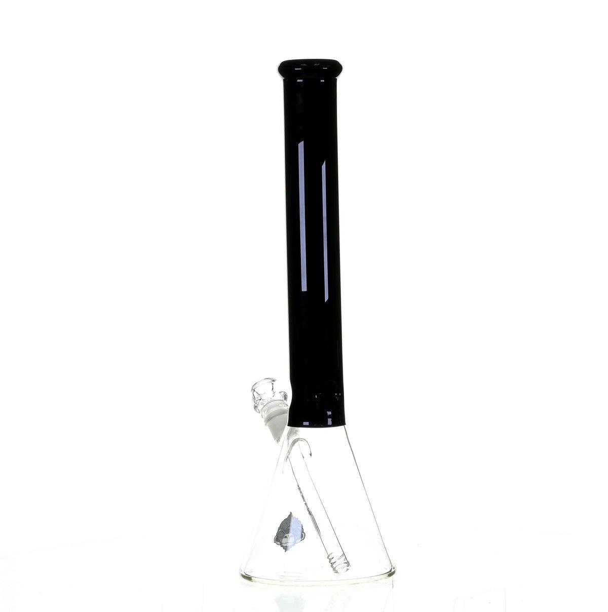 AFM 18" BEAKER BLACK/GREEN COLOR ACCENT - Smoke Spot Smoke Shop