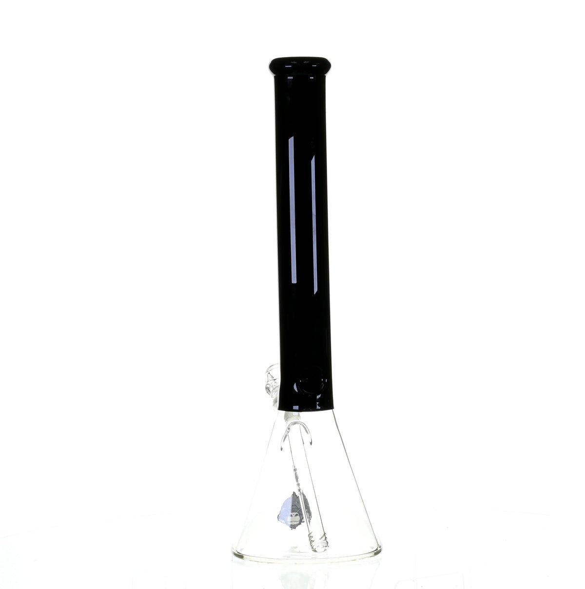 AFM 18" BEAKER BLACK/GREEN COLOR ACCENT - Smoke Spot Smoke Shop