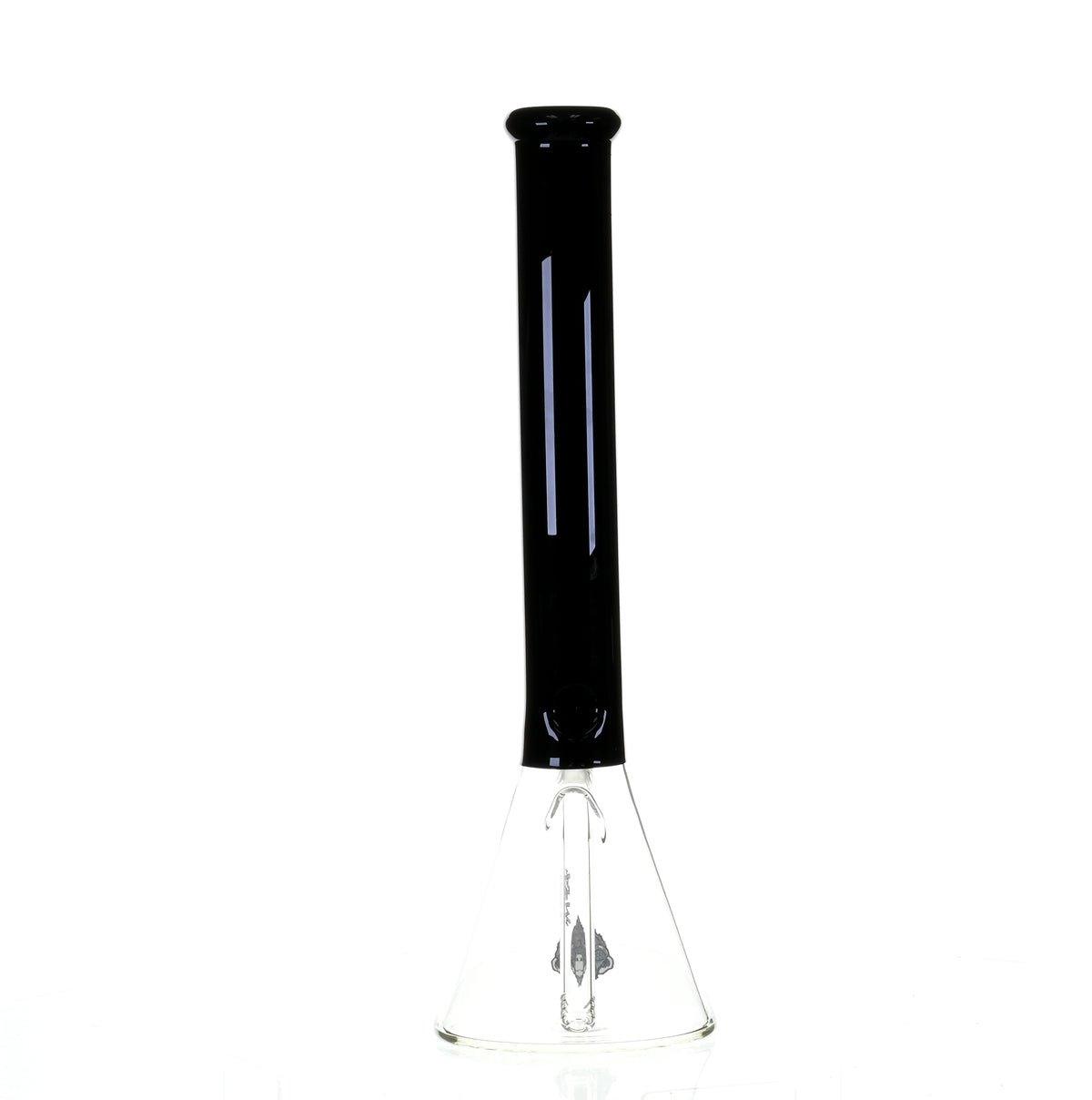 AFM 18" BEAKER BLACK/GREEN COLOR ACCENT - Smoke Spot Smoke Shop