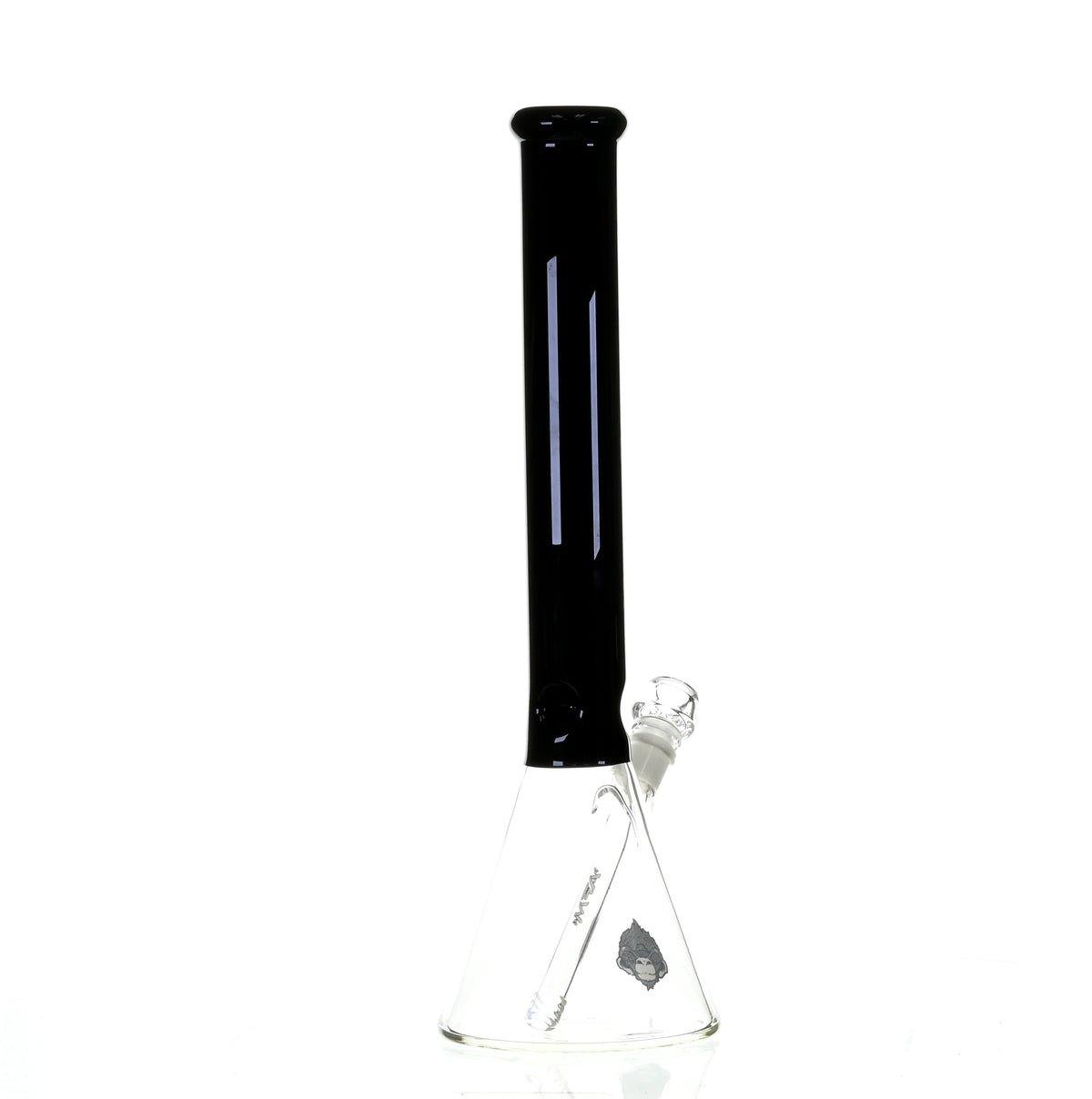 AFM 18" BEAKER BLACK/GREEN COLOR ACCENT - Smoke Spot Smoke Shop