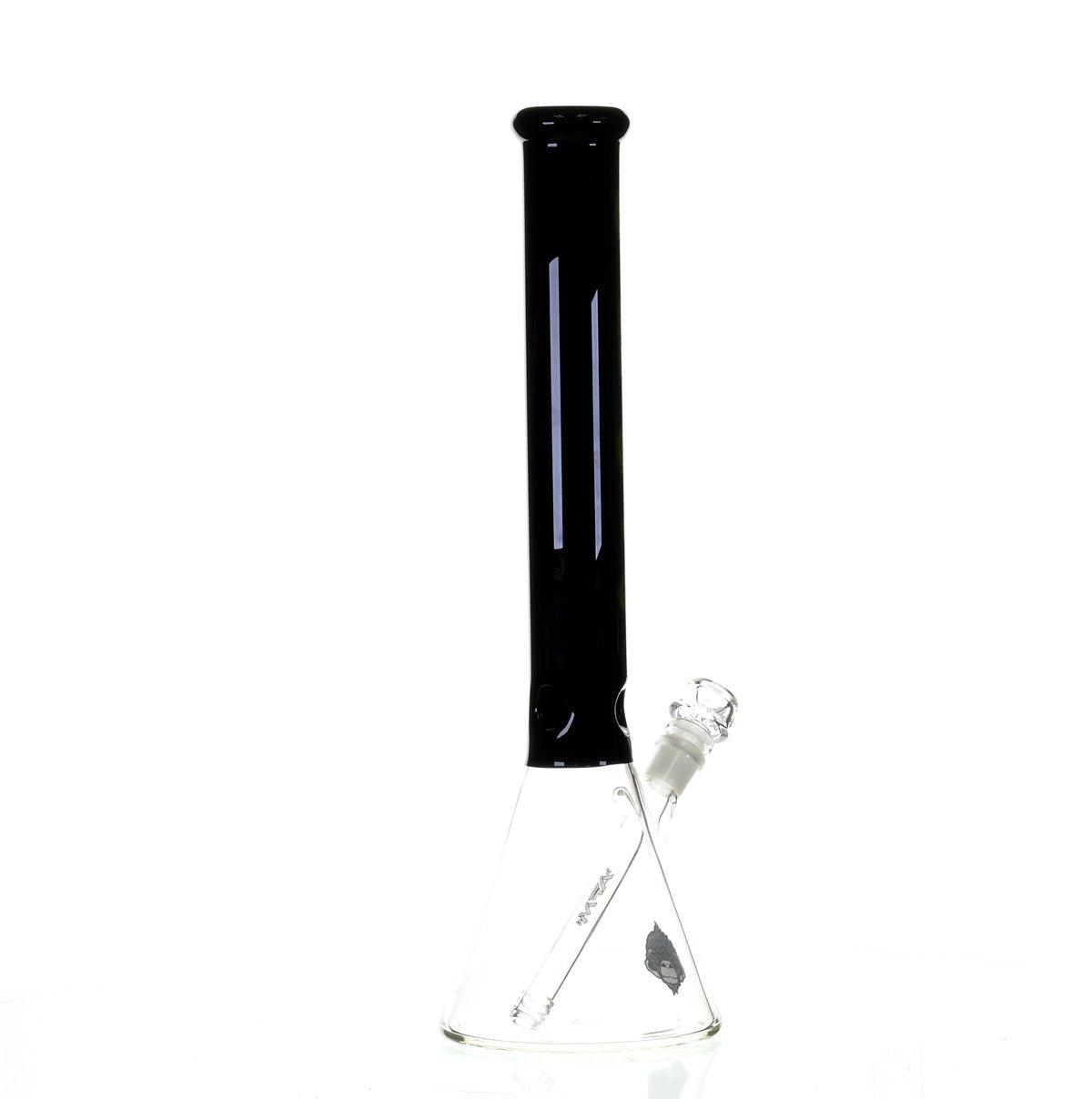 AFM 18" BEAKER BLACK/GREEN COLOR ACCENT - Smoke Spot Smoke Shop