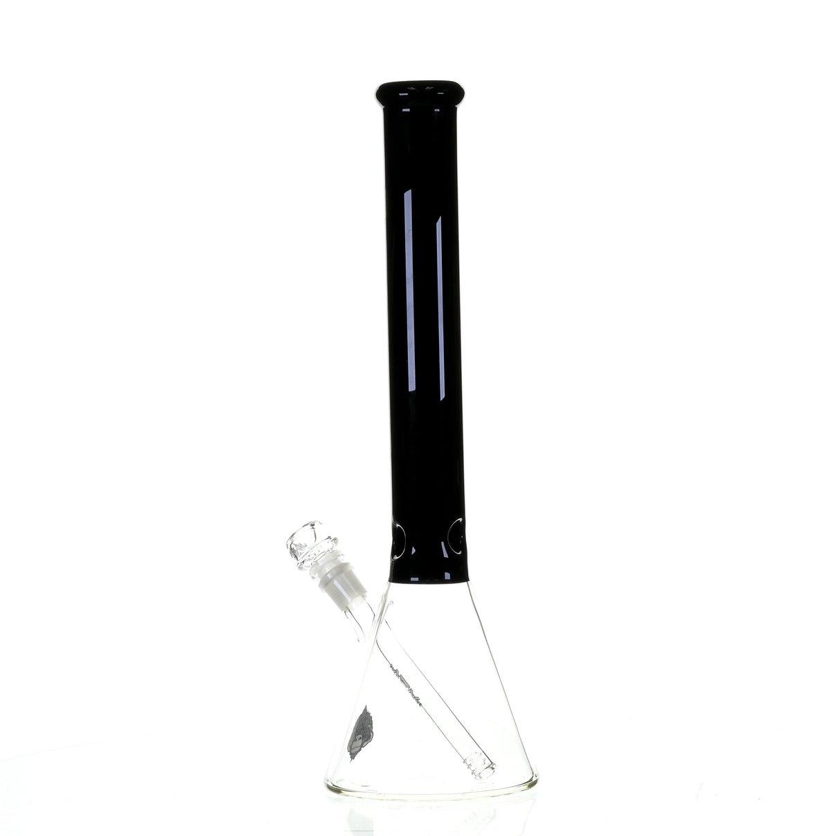AFM 18" BEAKER BLACK/GREEN COLOR ACCENT - Smoke Spot Smoke Shop