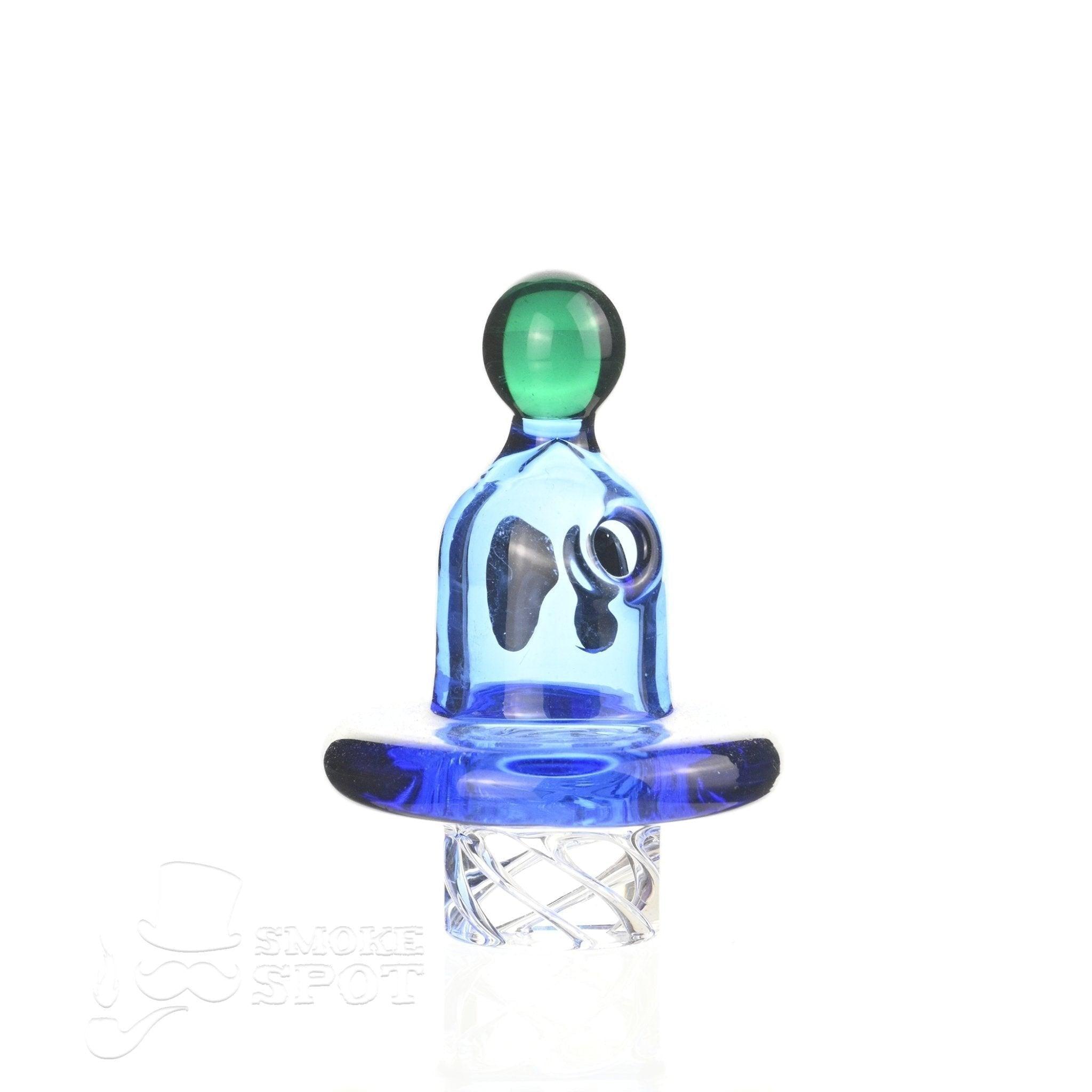 Close-up of AFM Alien Spinner Cap Blue with unique spinner design