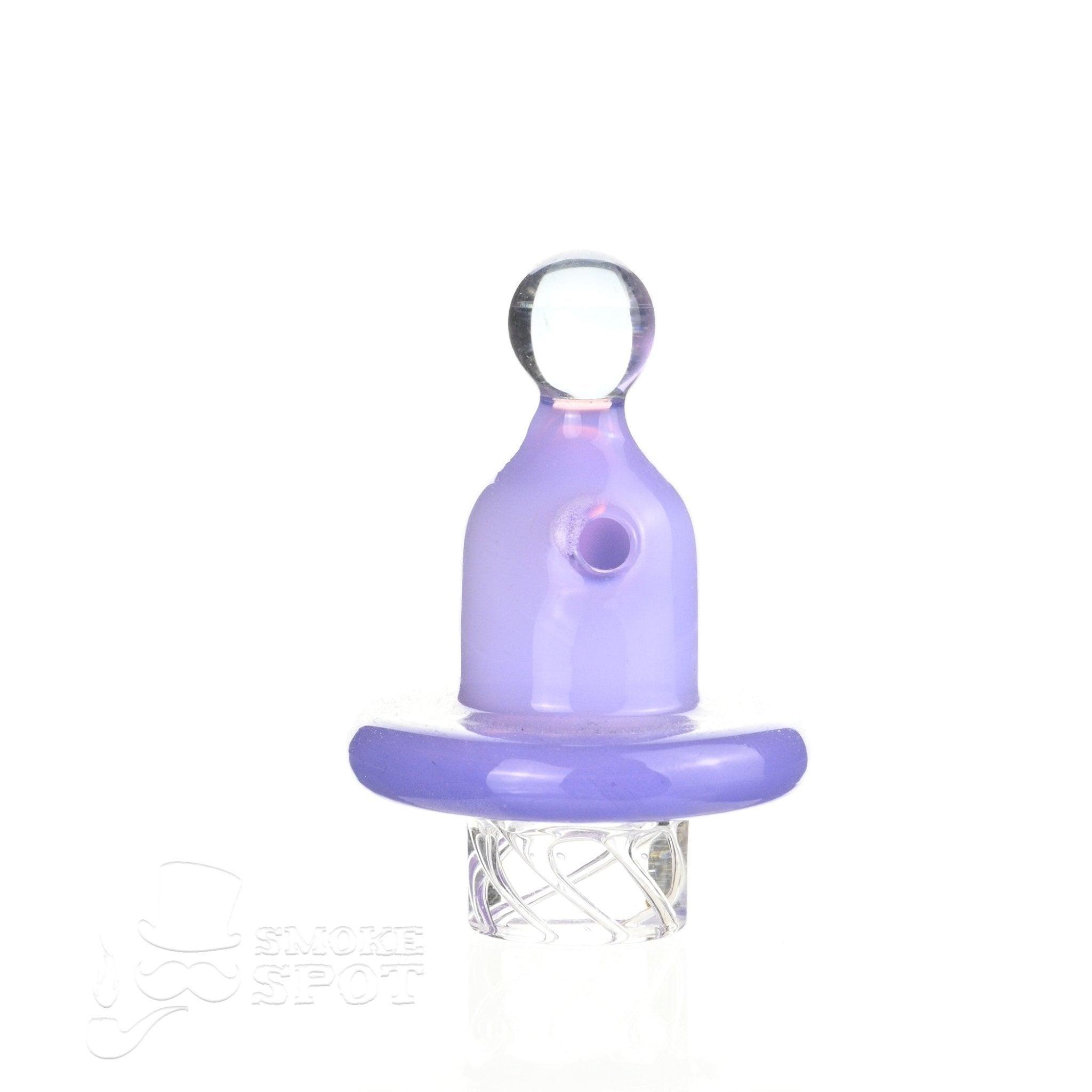 Top view of AFM Alien Spinner Cap Purple carb cap