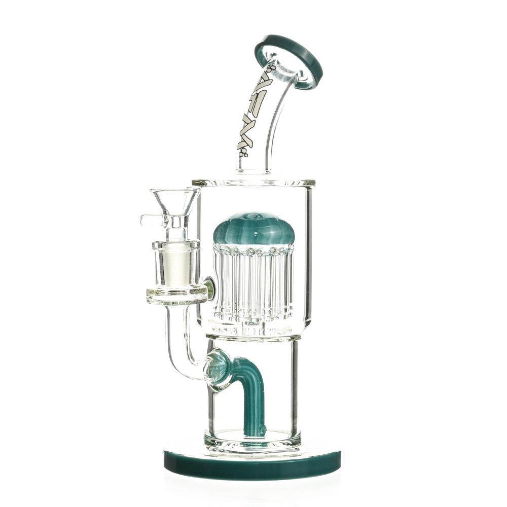 Top view of AFM Rainforts 11 Arm Chamber Burgundy Rig