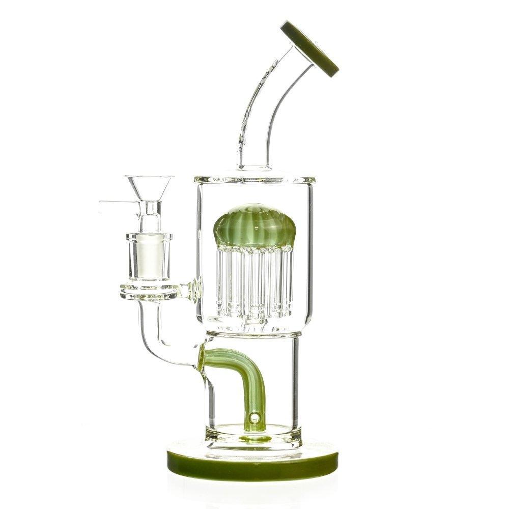 Top view showing 14mm 90 degree joint of AFM Rainforts waterpipe
