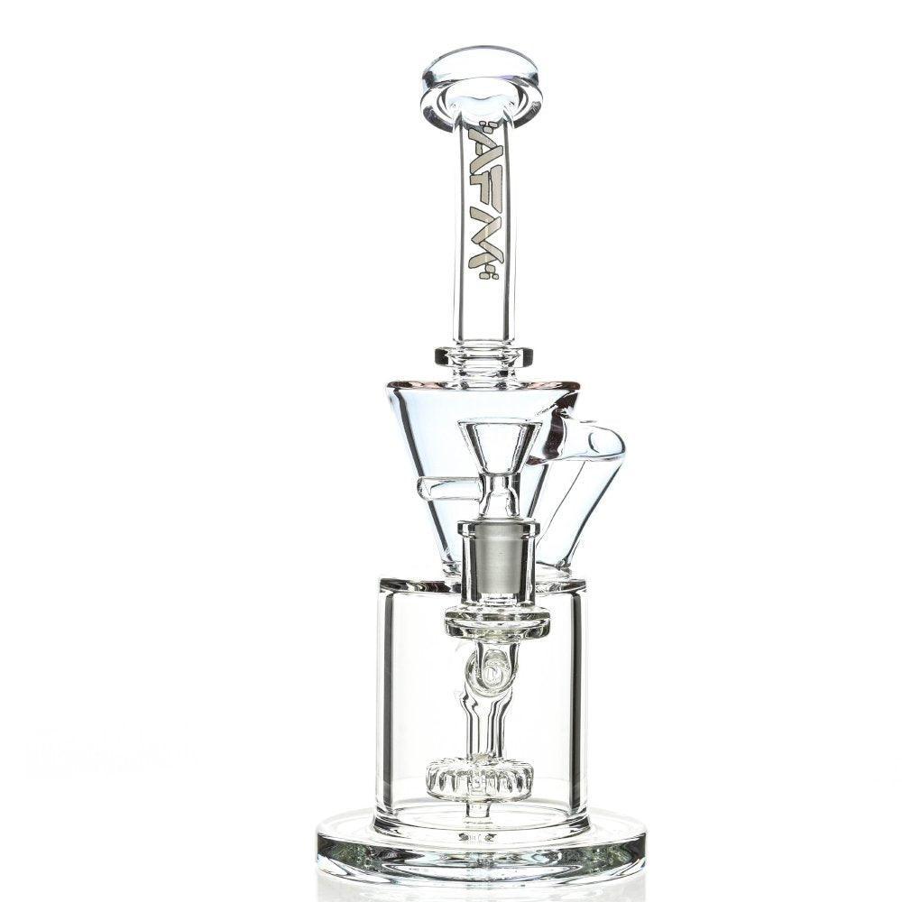 AFM Recycler Showerhead Disc Sky Purple Scientific Glass Waterpipe - Smoke Spot Glass