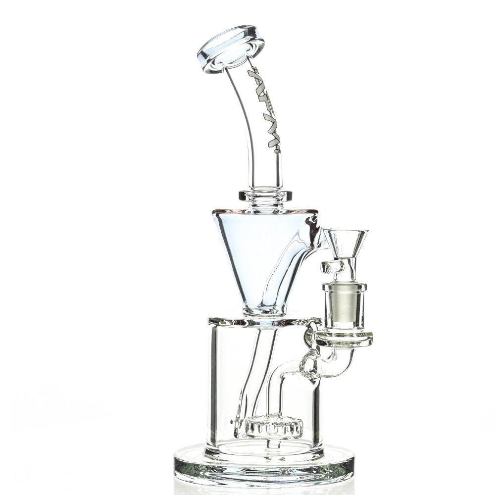 AFM Recycler Showerhead Disc Sky Purple waterpipe full view