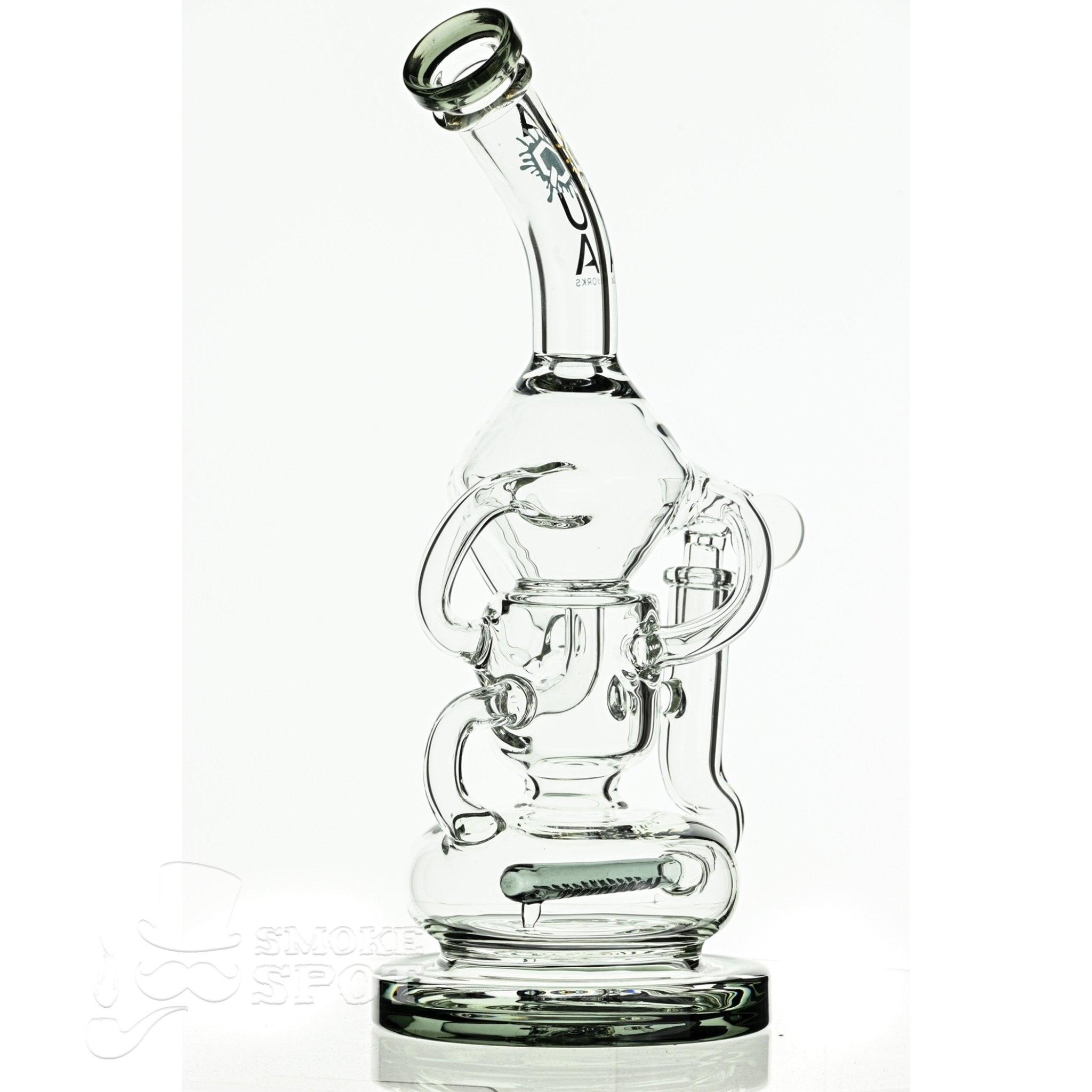Aqua Glass water drop body recycling dual tube smoke - Smoke Spot Smoke Shop