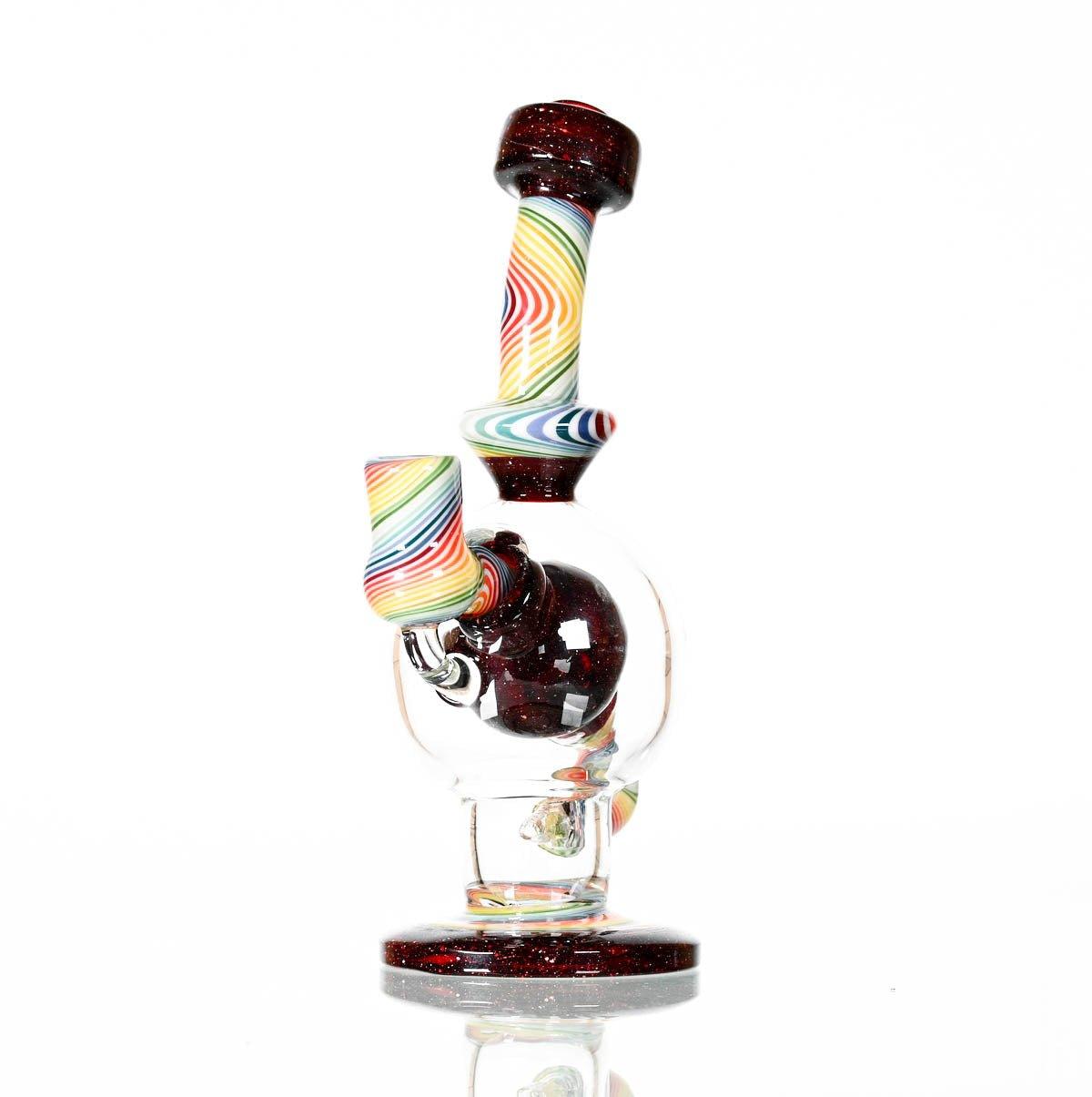 AUGY BALL BURGANDY WORKED - Smoke Spot Smoke Shop