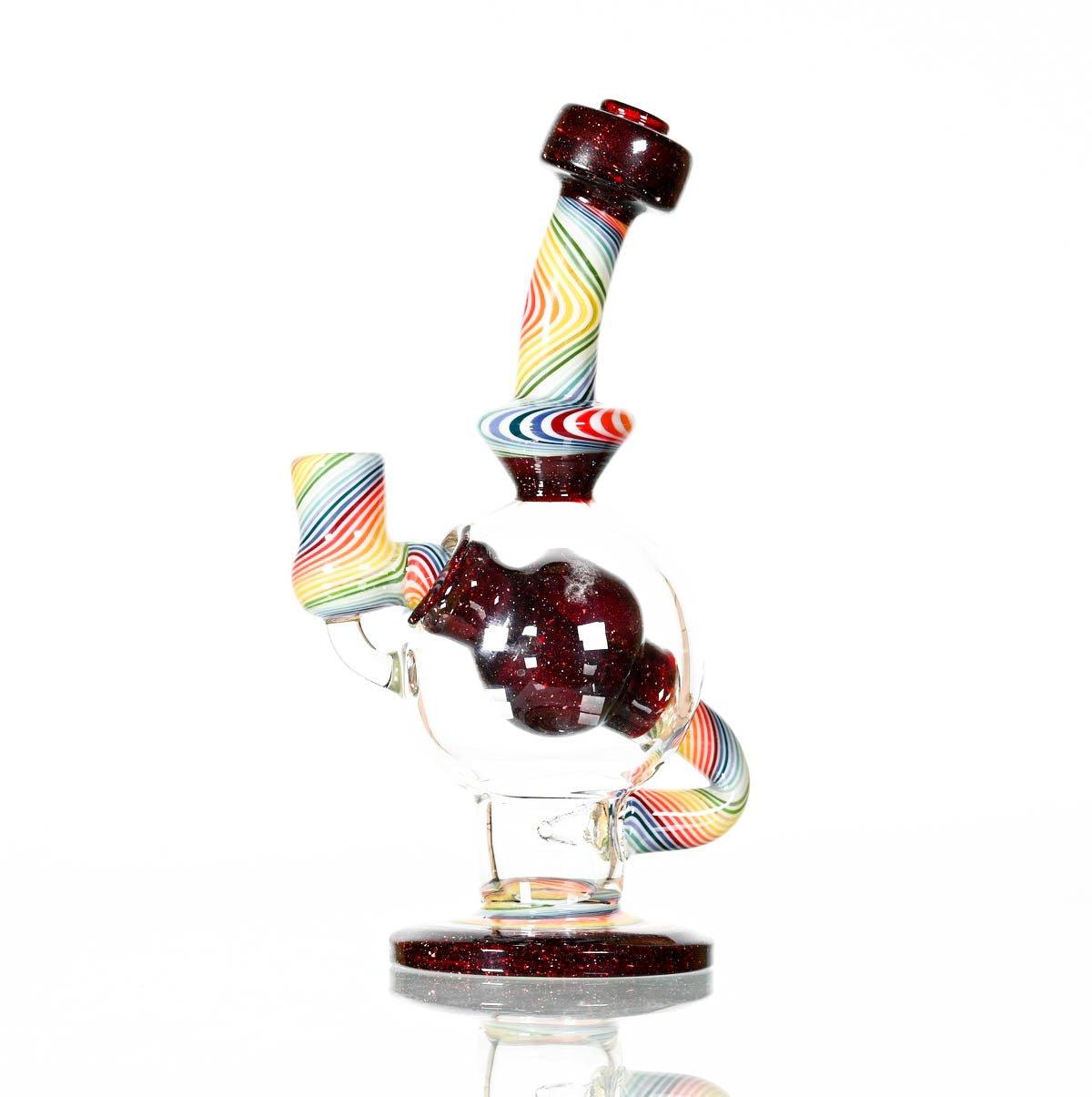 AUGY BALL BURGANDY WORKED - Smoke Spot Smoke Shop