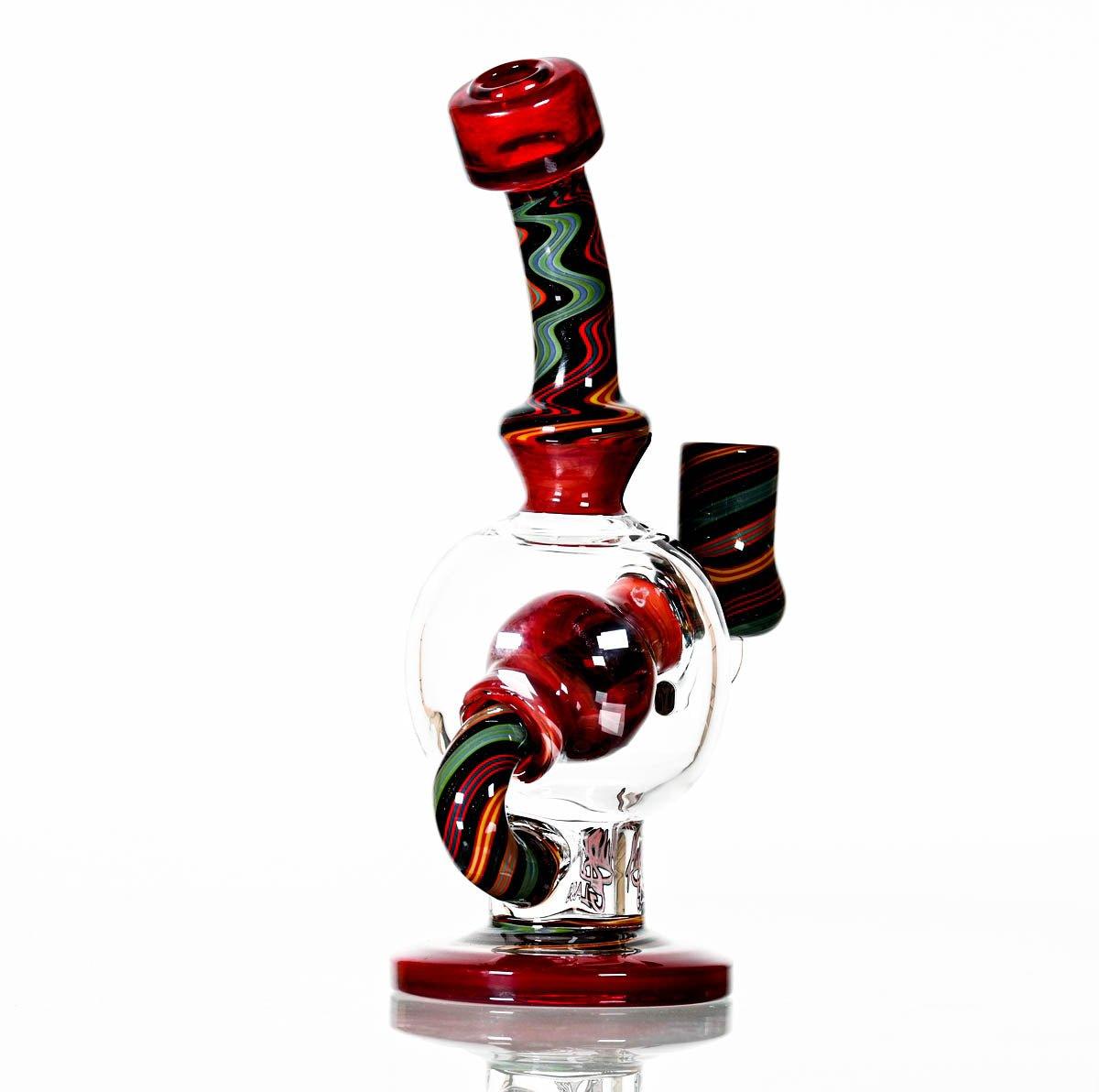 AUGY BALL RED WORKED - Smoke Spot Smoke Shop