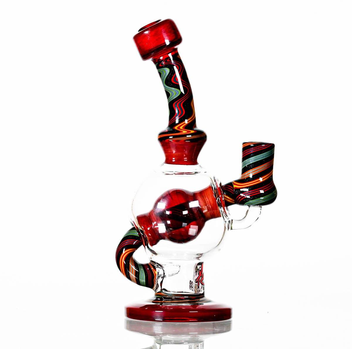 AUGY BALL RED WORKED - Smoke Spot Smoke Shop