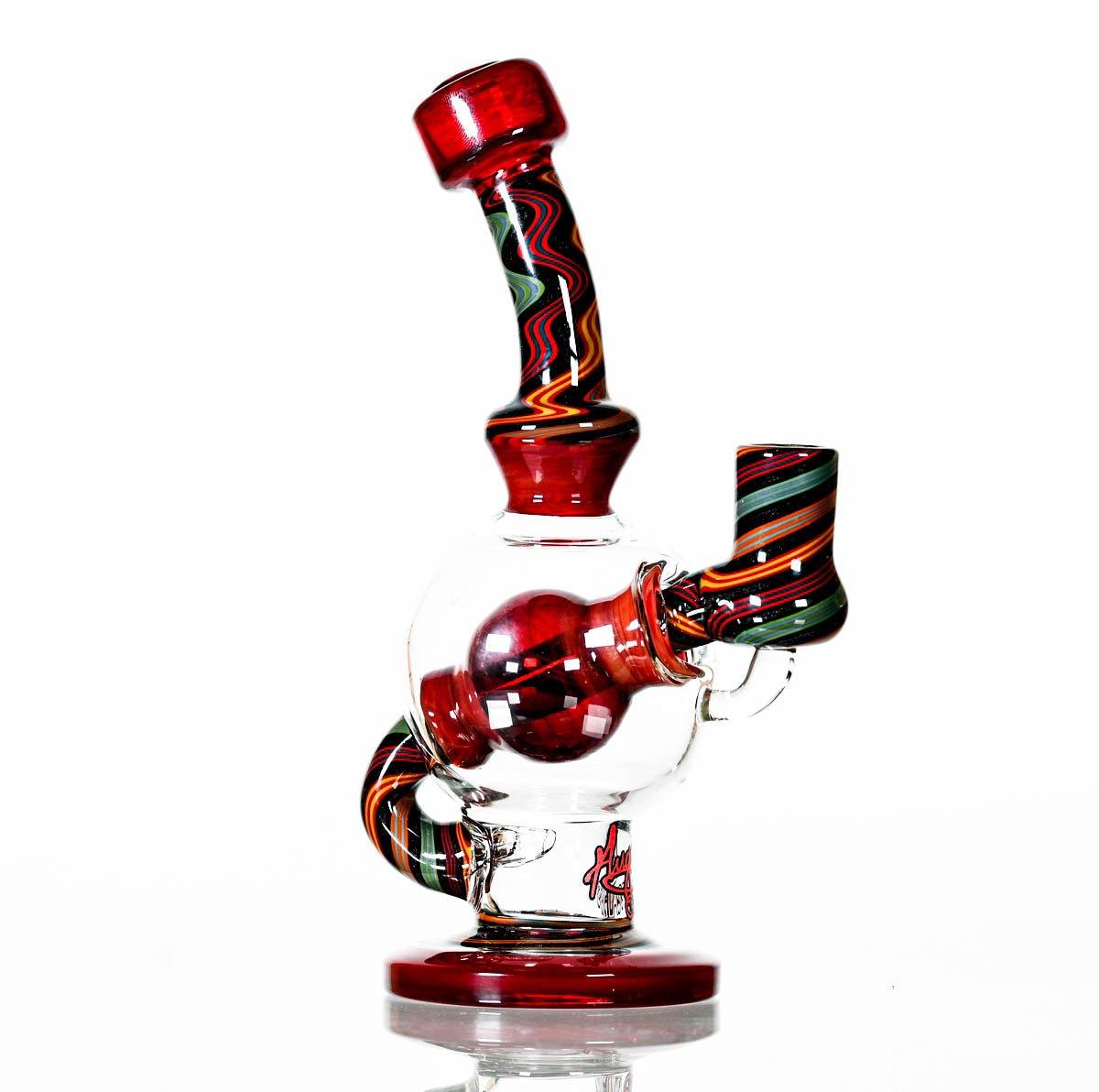 AUGY BALL RED WORKED - Smoke Spot Smoke Shop