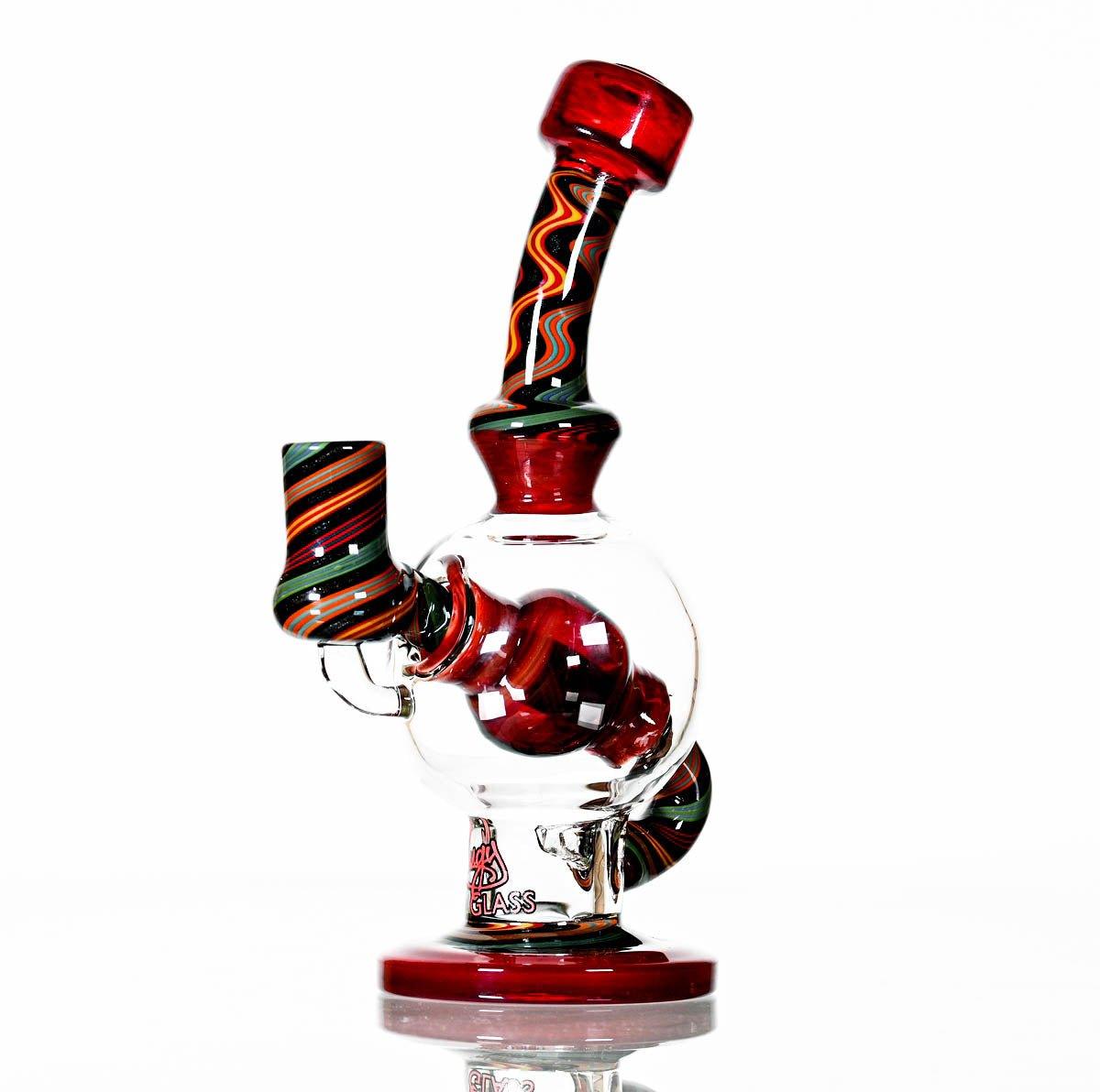 AUGY BALL RED WORKED - Smoke Spot Smoke Shop