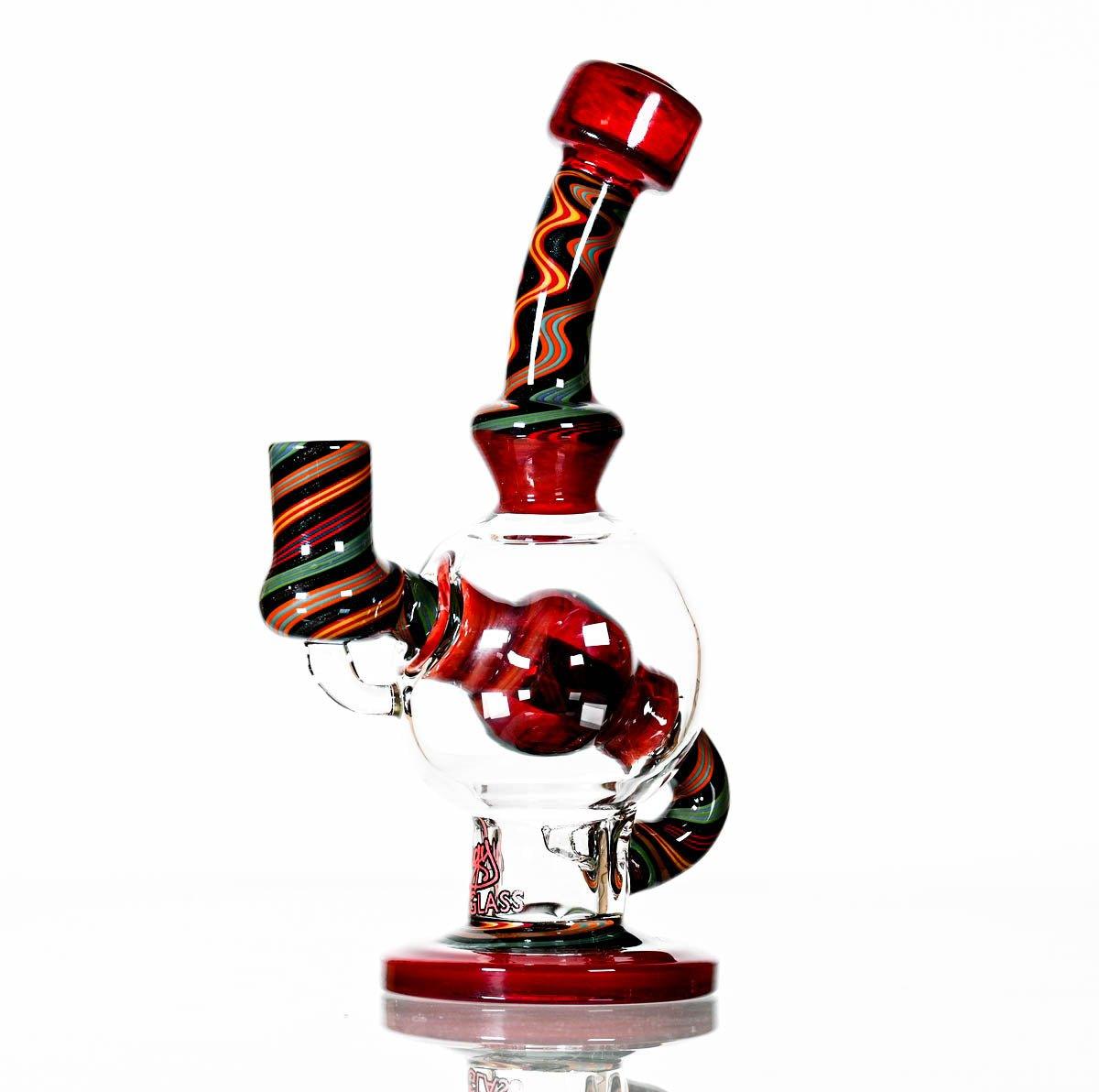 AUGY BALL RED WORKED - Smoke Spot Smoke Shop