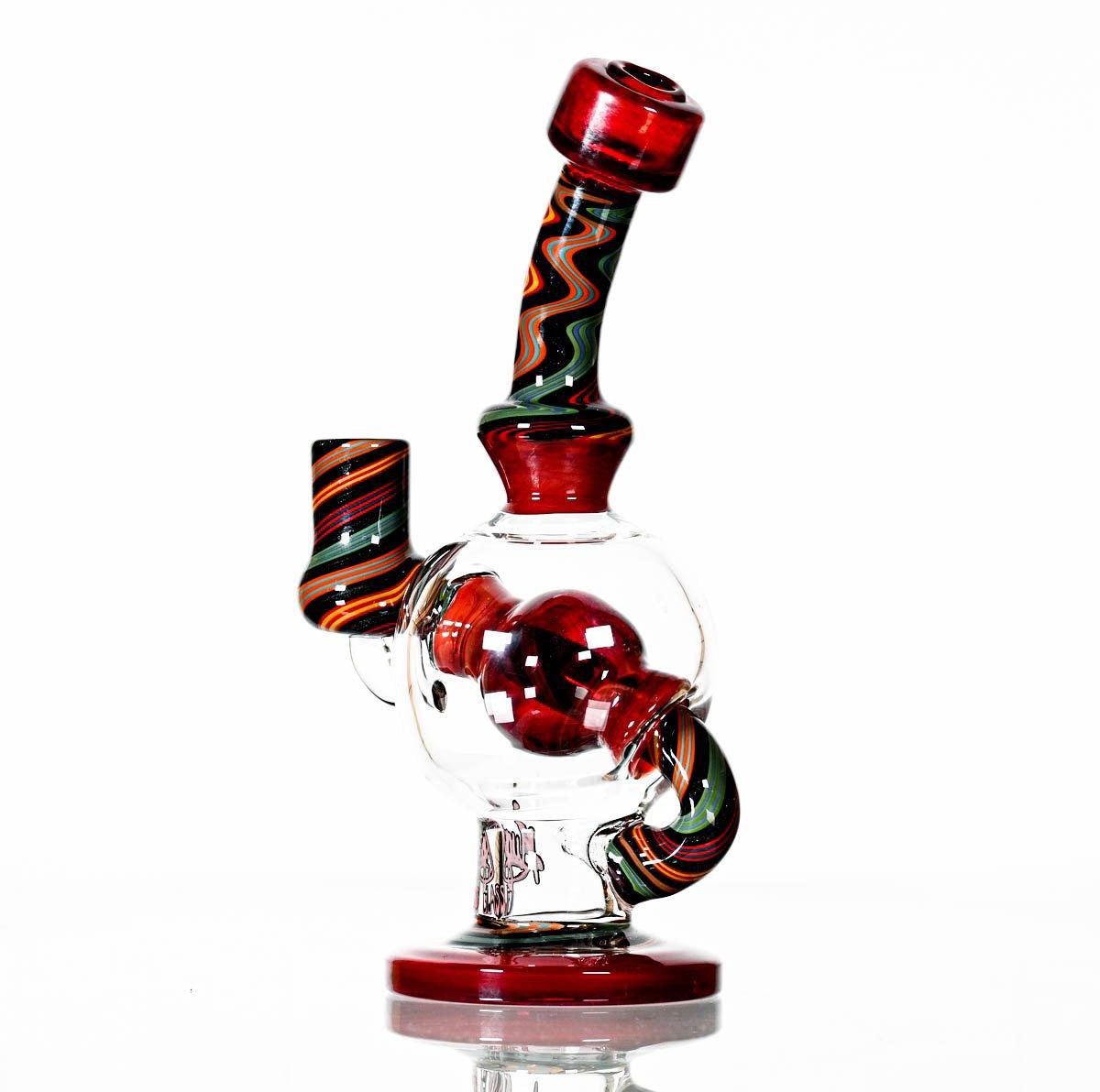 AUGY BALL RED WORKED - Smoke Spot Smoke Shop