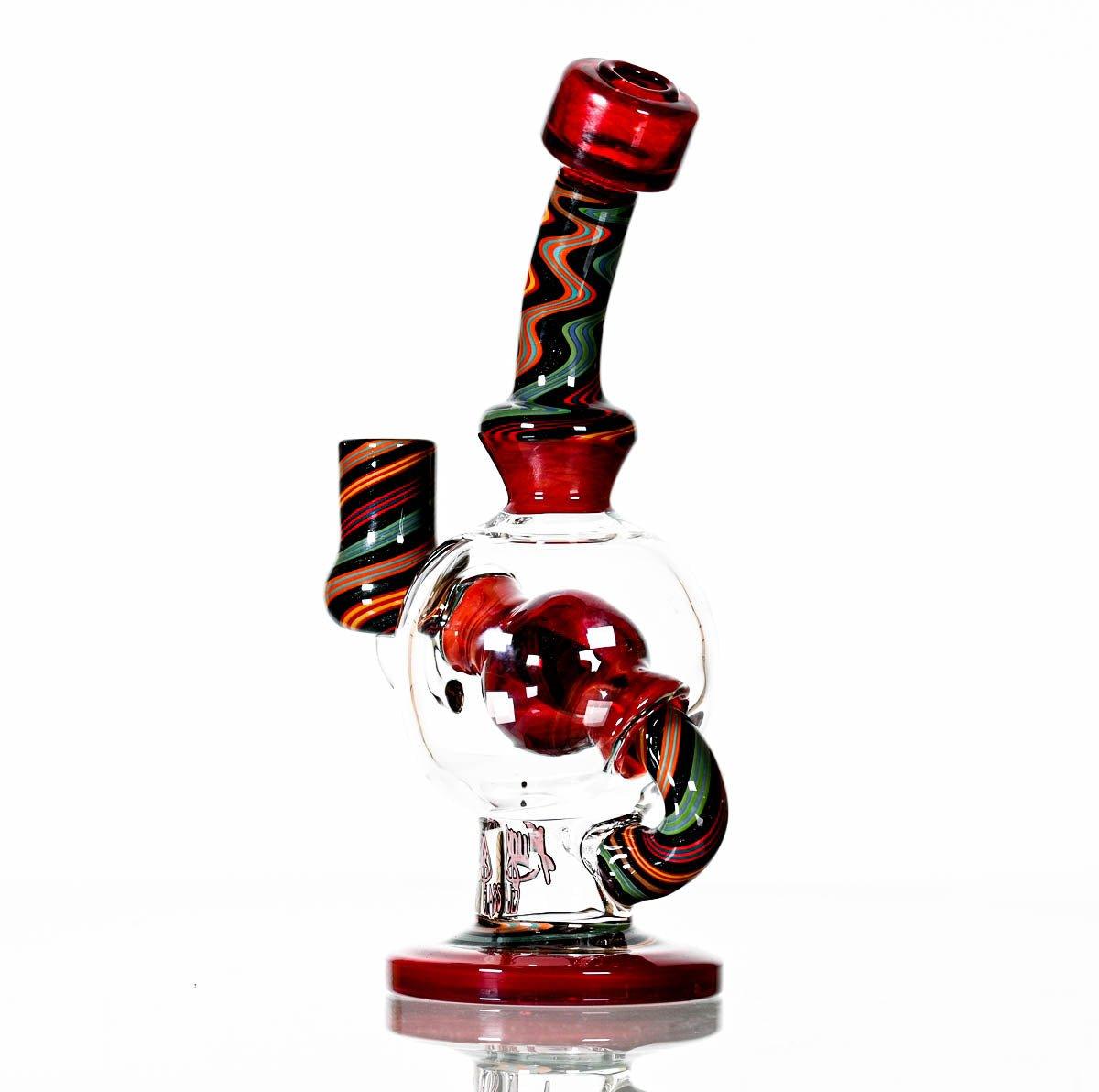 AUGY BALL RED WORKED - Smoke Spot Smoke Shop