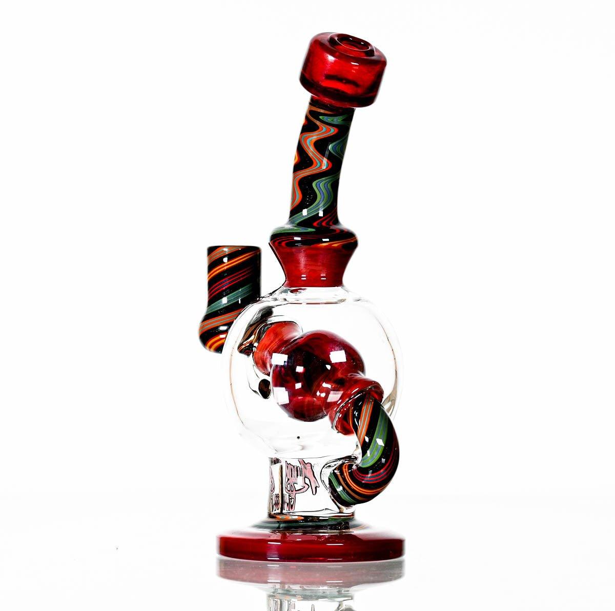 AUGY BALL RED WORKED - Smoke Spot Smoke Shop