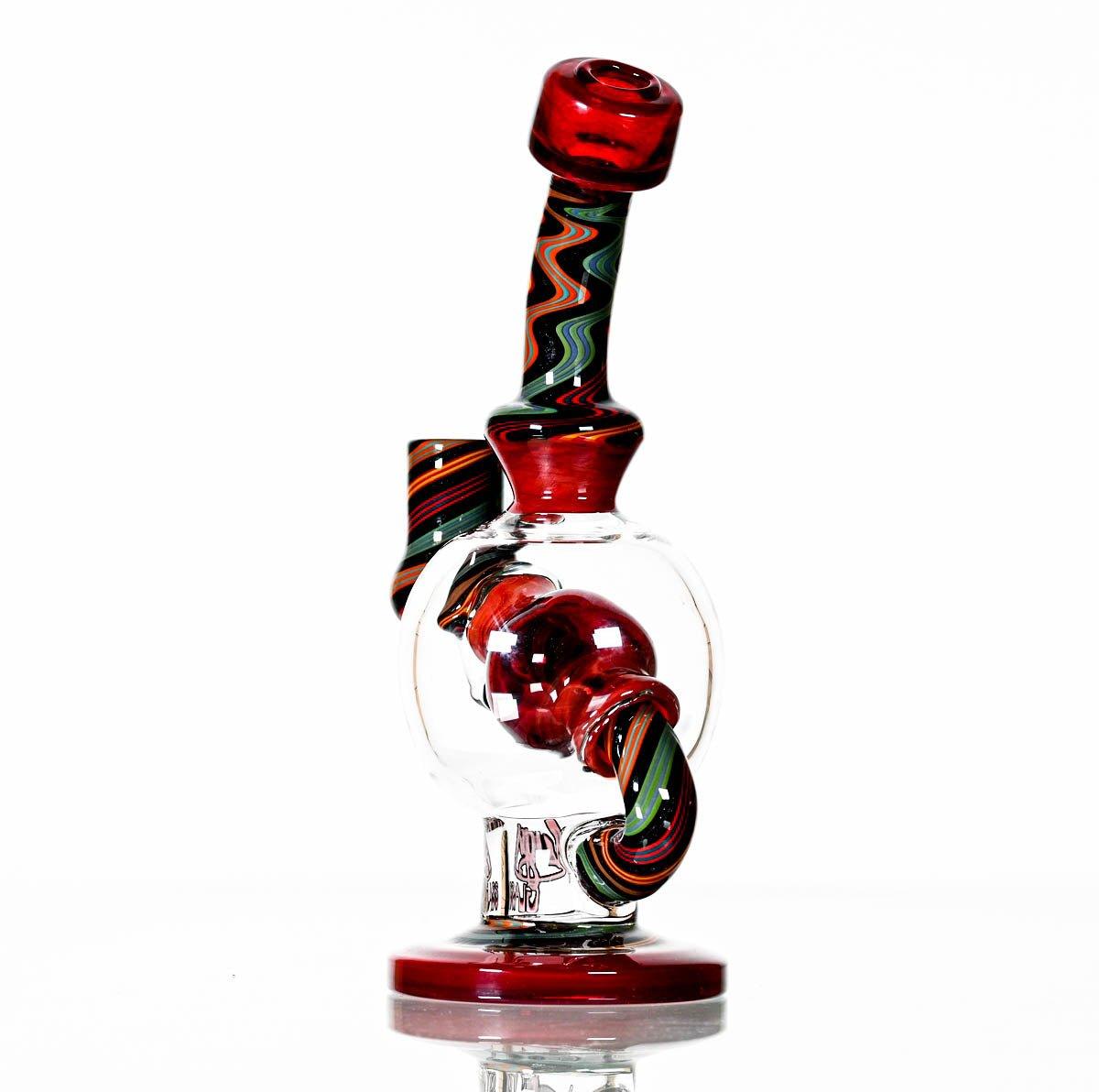 AUGY BALL RED WORKED - Smoke Spot Smoke Shop