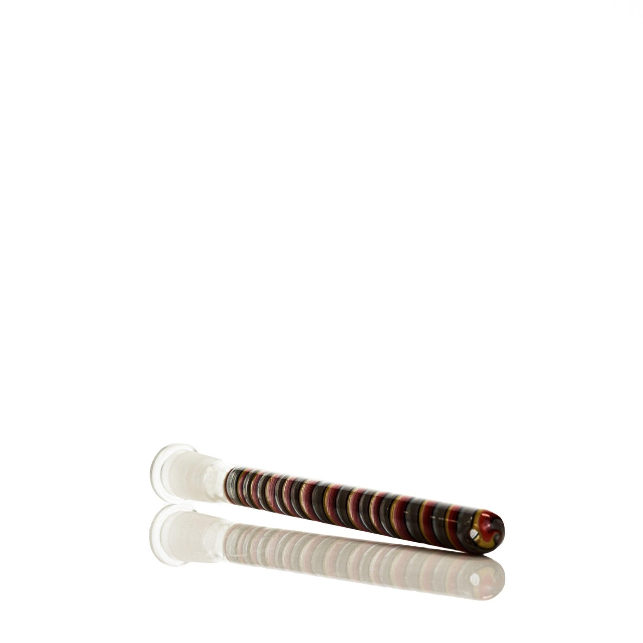 Augy Downstem Gray orange , yellow & black Swirl 14 mm 6 inch - Smoke Spot Smoke Shop