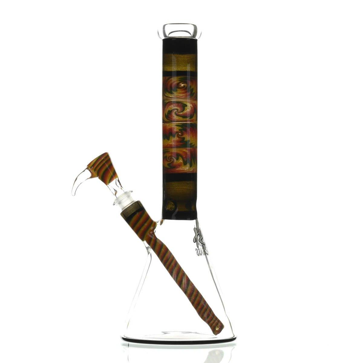 AUGY GLASS 13 Inch Beaker Waterpipe Premium Scientific Glass - Smoke Spot Glass